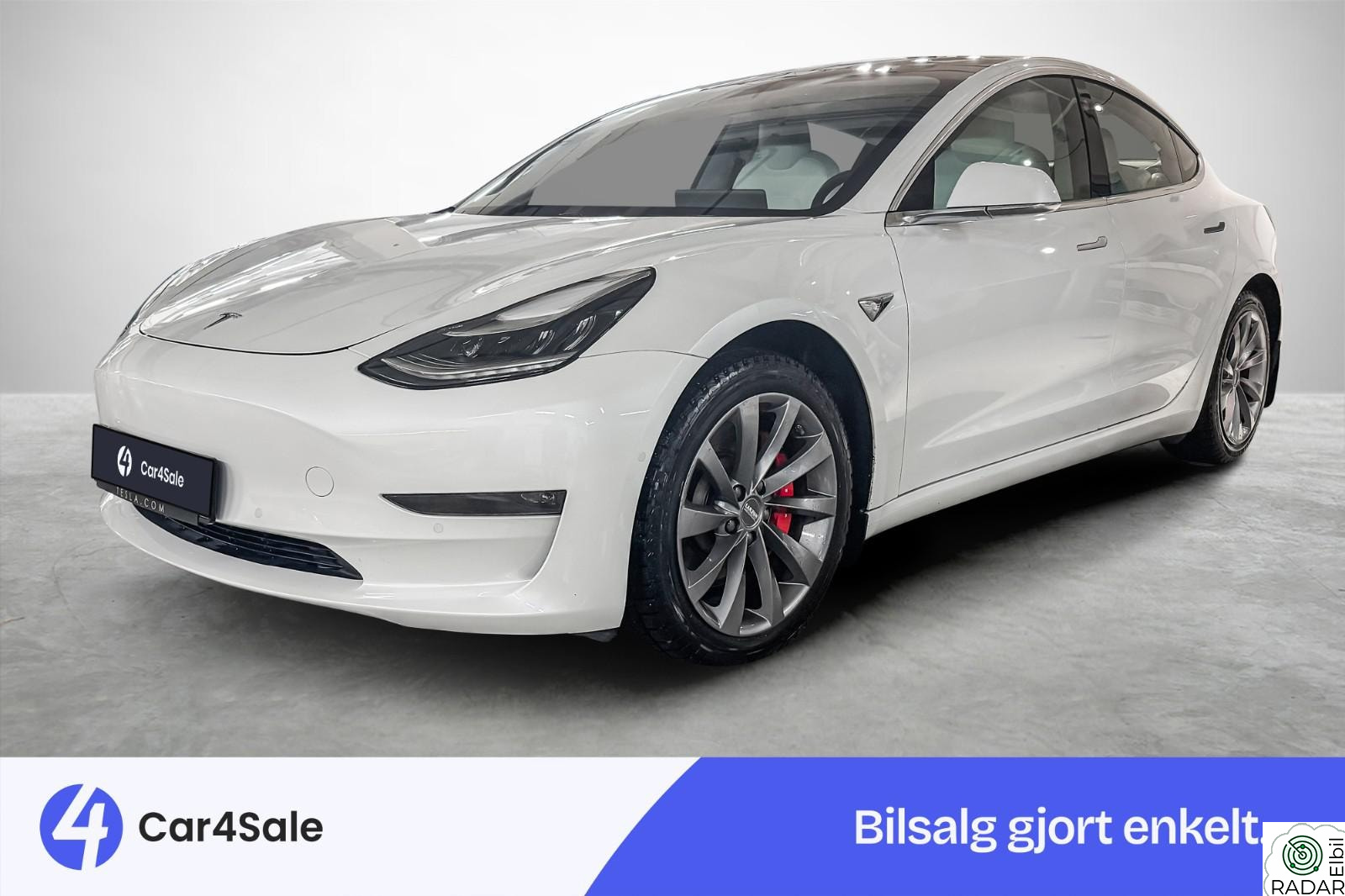 TESLA Model 3 Performance AWD 530km/ Nytt Hovedbatteri/ 1 Eier/ Norsk