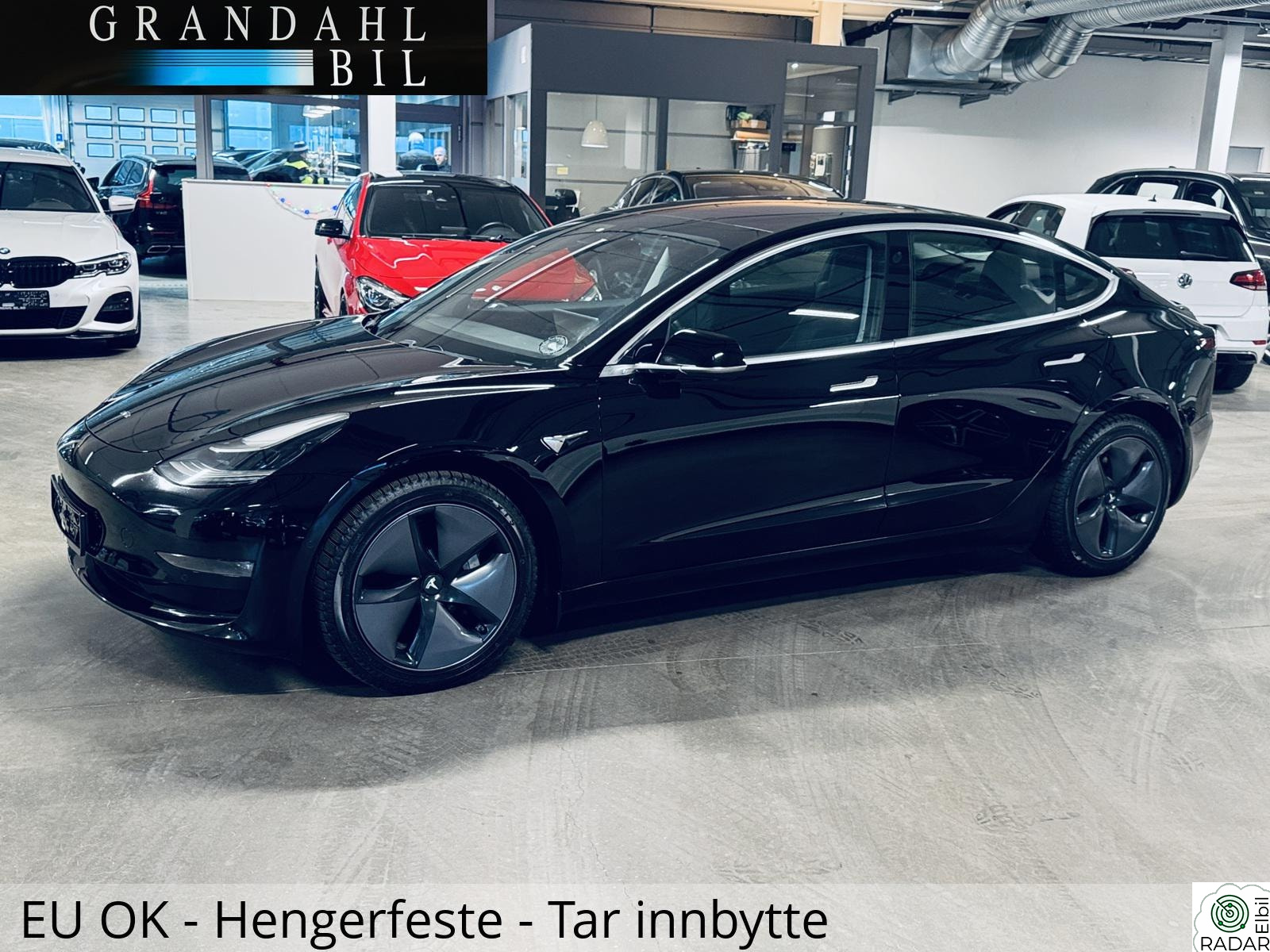 TESLA Model 3 LR- 4WD - EU OK TIL JUNI 2027 - HENGERFESTE