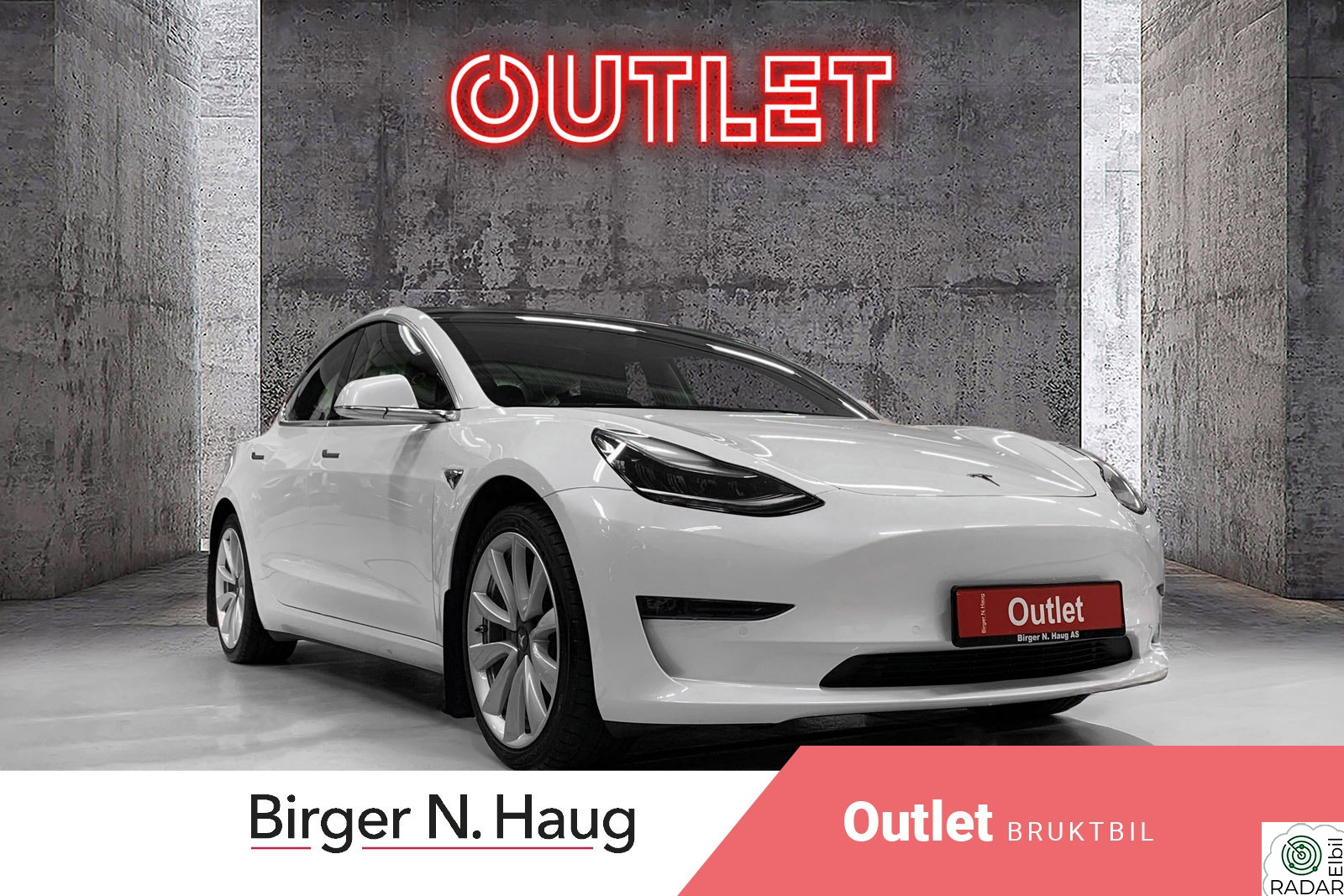 TESLA Model 3 Long Range AWD Fin km/Autopilot/Premium lyd/