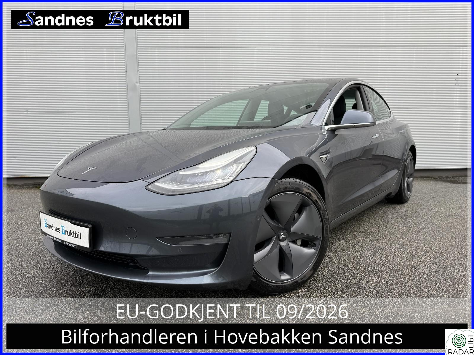 TESLA Model 3 LR 4X4 SKINN,AUTOPILOT,TLF,DAB+,VARME SETER BAK,PANO