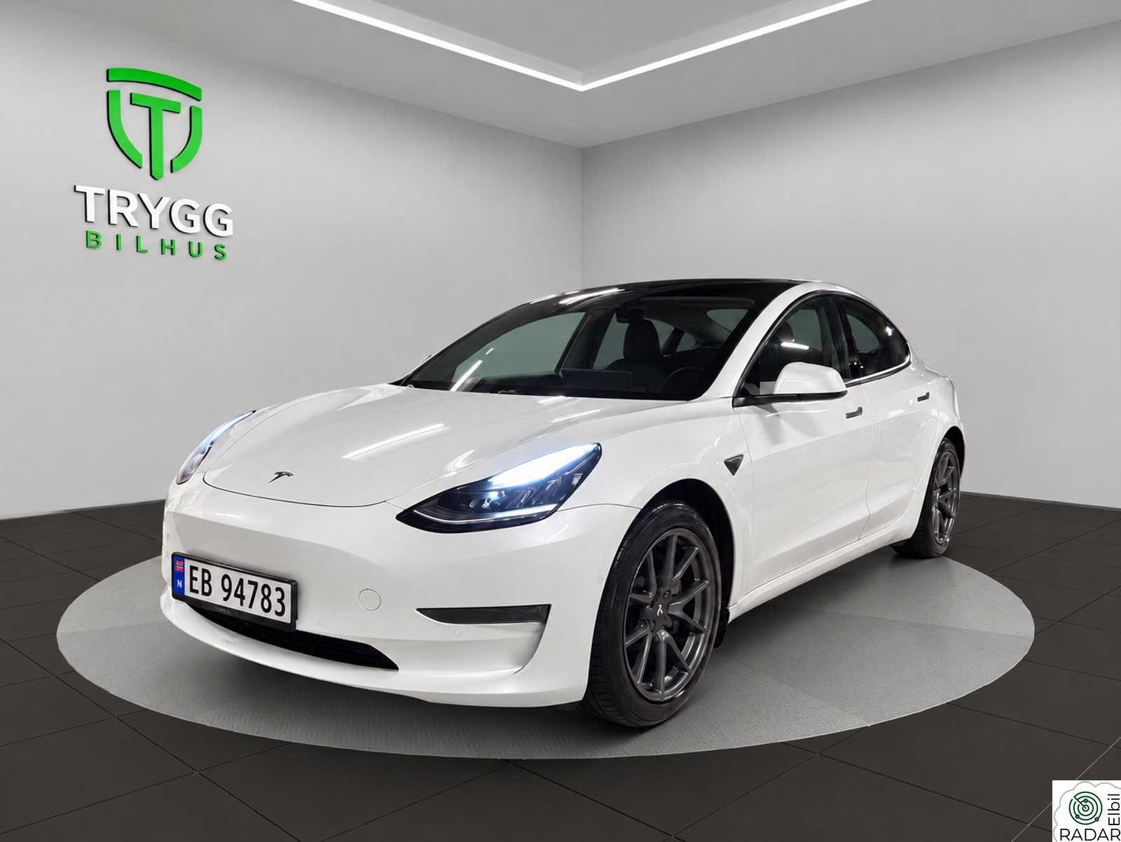 TESLA Model 3 Long Range AWD / Ny-EU / Garantiutløpstest / Garanti