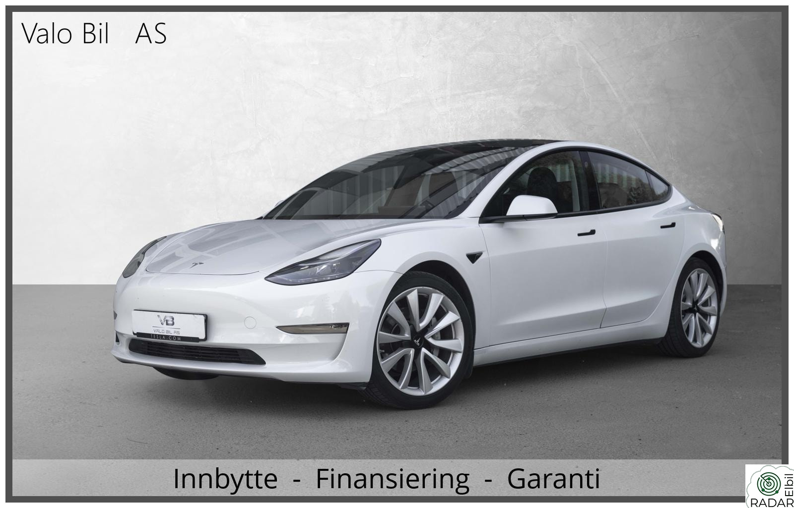 TESLA Model 3 Long Range / Sportsfelger / Krok / Nye sommerdekk++