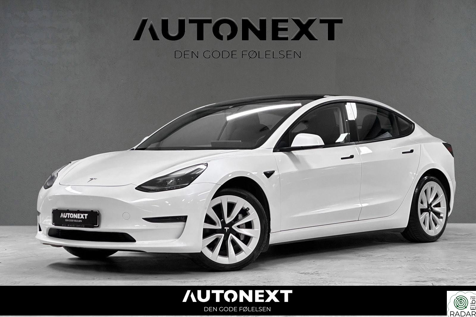 TESLA Model 3 AWD LR 560KM WLTP/PREMIUM/19HJUL/LAVKM/Bør sees