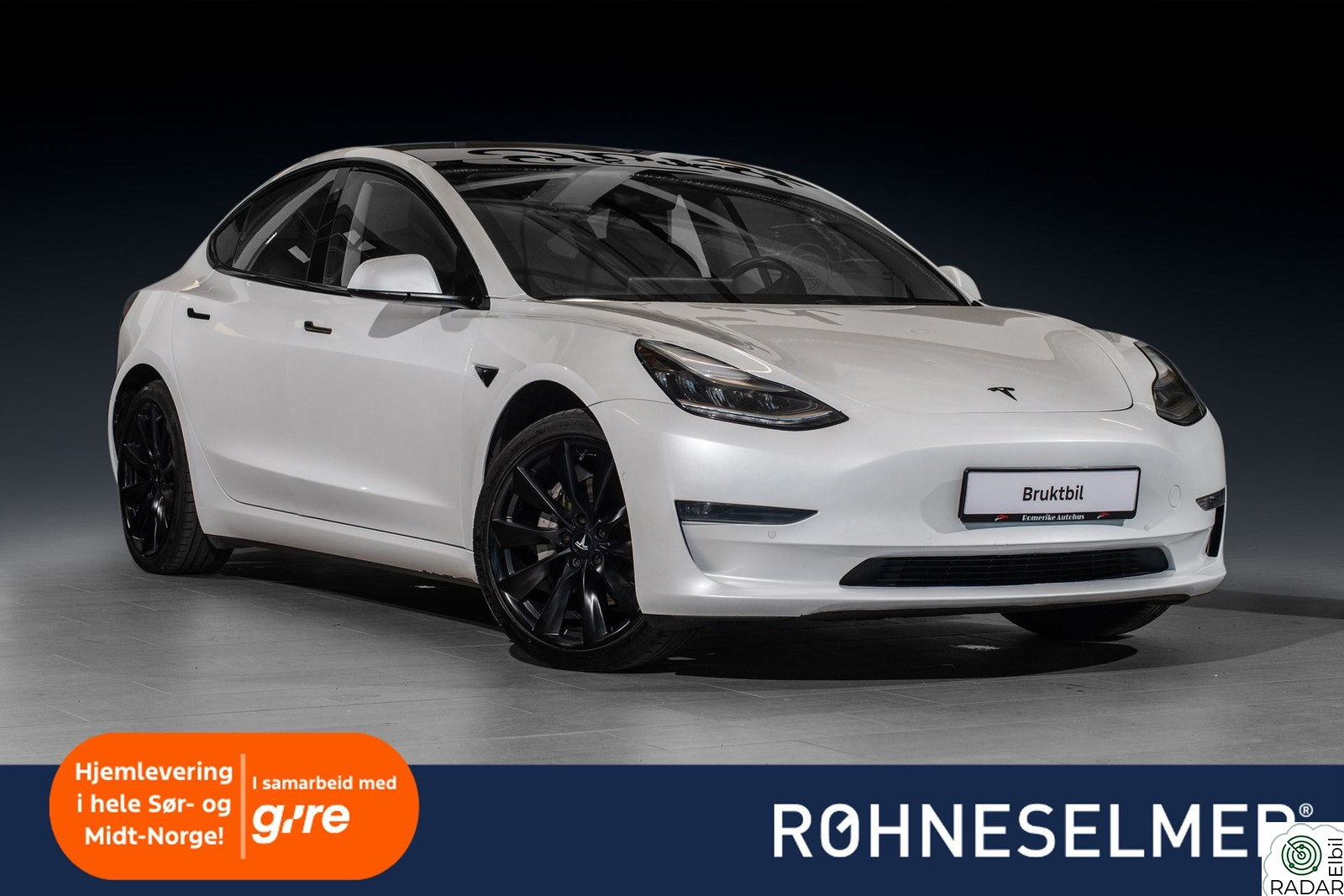 TESLA Model 3 Long Range AWD Autopilot Forvarme App Skinn Kamera 19"