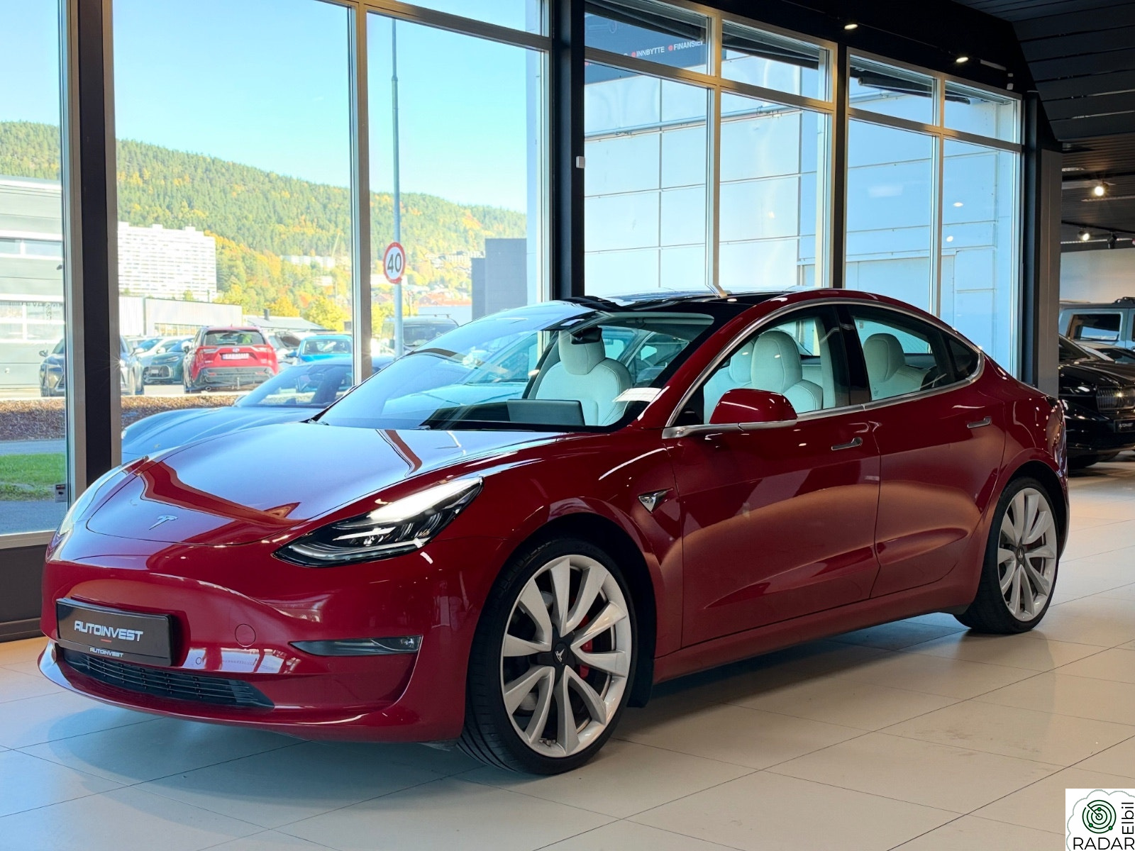 TESLA Model 3 PERFORMANCE AWD-AP-HVIT SKINN-NETFLIX-PANO-1EIER