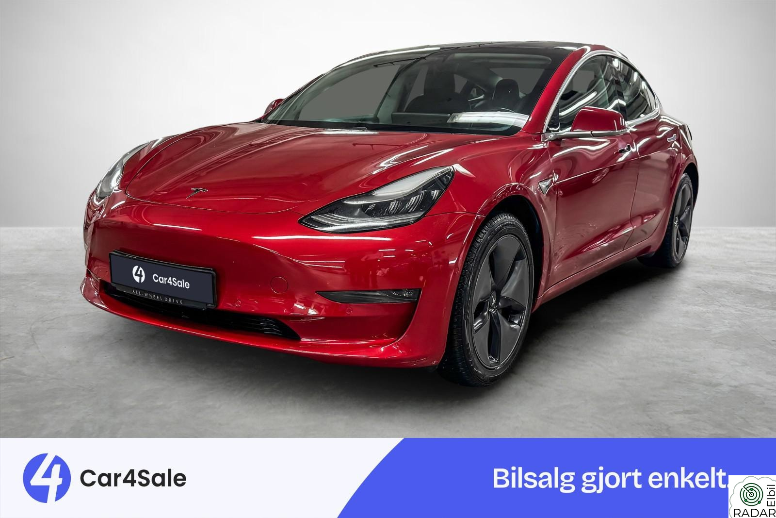 TESLA Model 3 Long Range AWD 560km / AP / Premium / 1-eier/ S+V/ EU27
