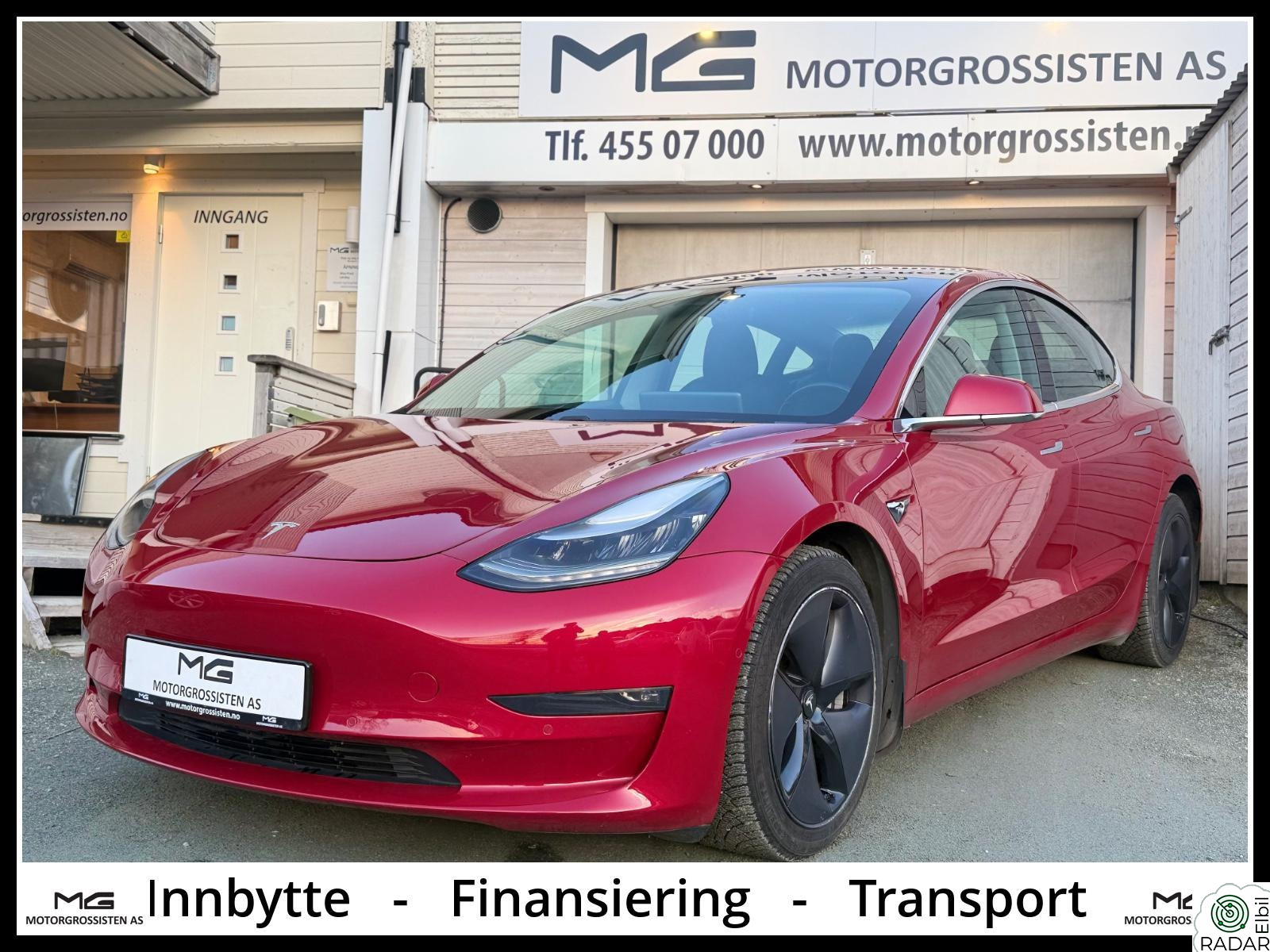 TESLA Model 3 Long Range AWD / WLTP 560km / Ny EU / Ny Service