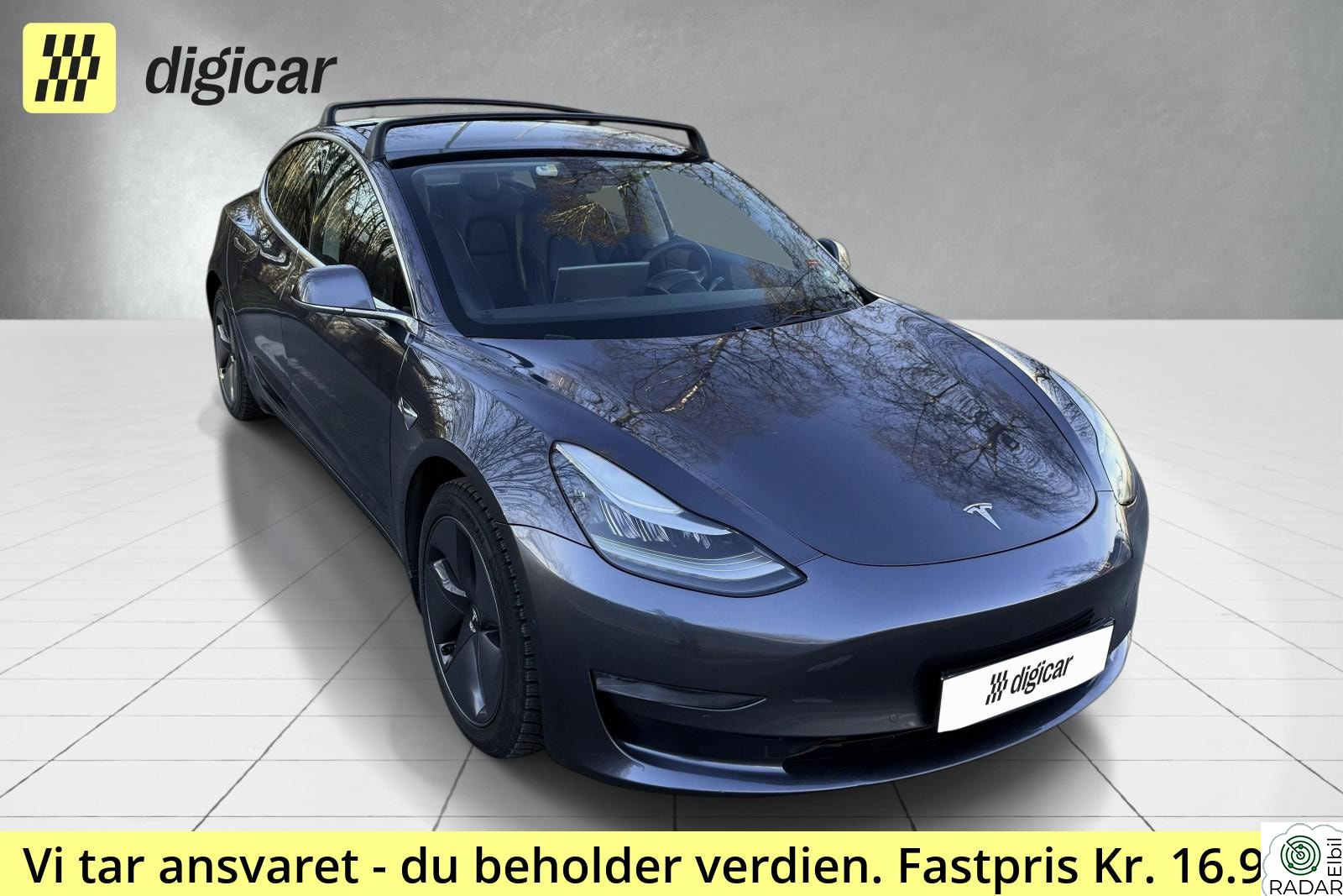 TESLA Model 3 RWD / Hengerfeste / App / Ryggekamera / Navi / ++