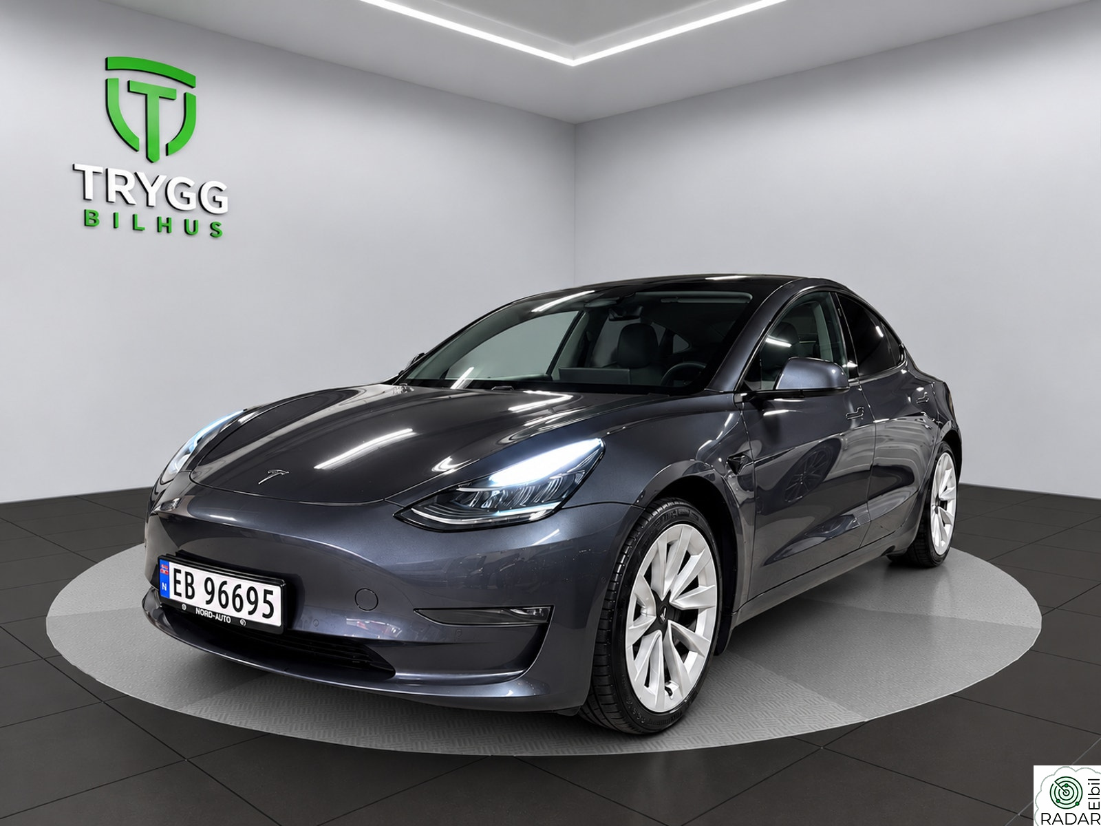 TESLA Model 3 Long Range AWD / Ny-EU / Sotete Ruter / Hengerfeste