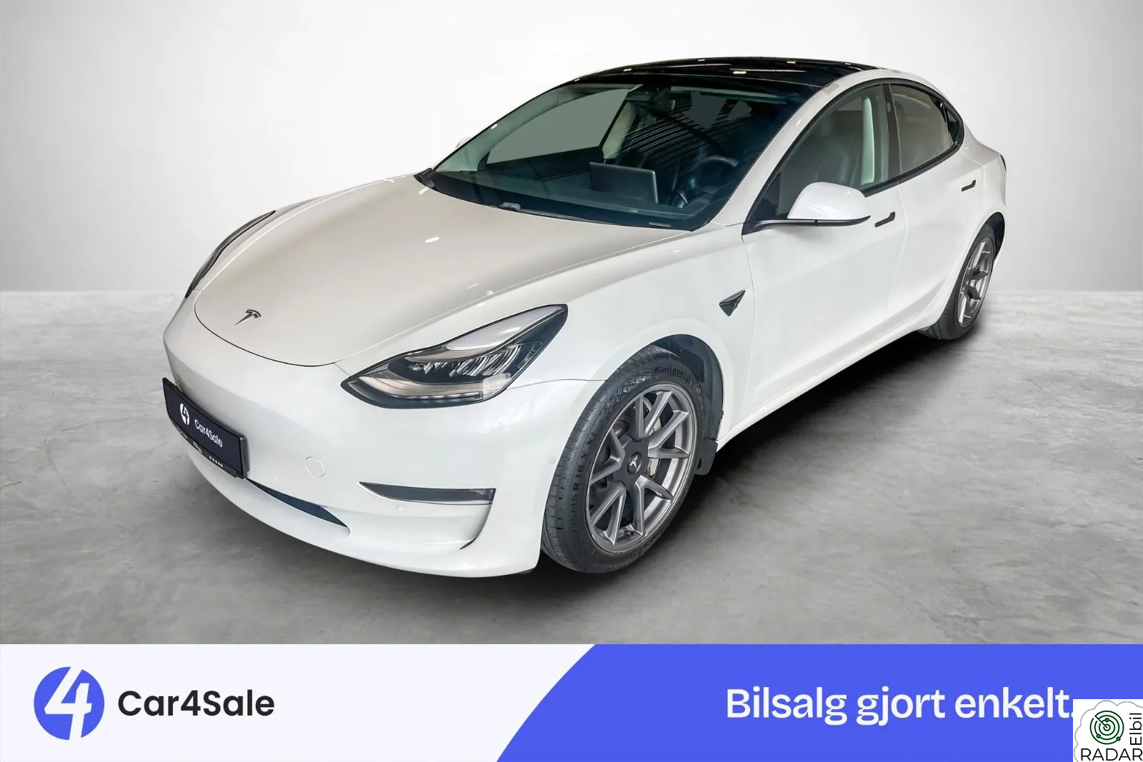 TESLA Model 3 Long Range 580km/ Garanti/ Pano/ P.Varmer/ R.Kam/ Norsk