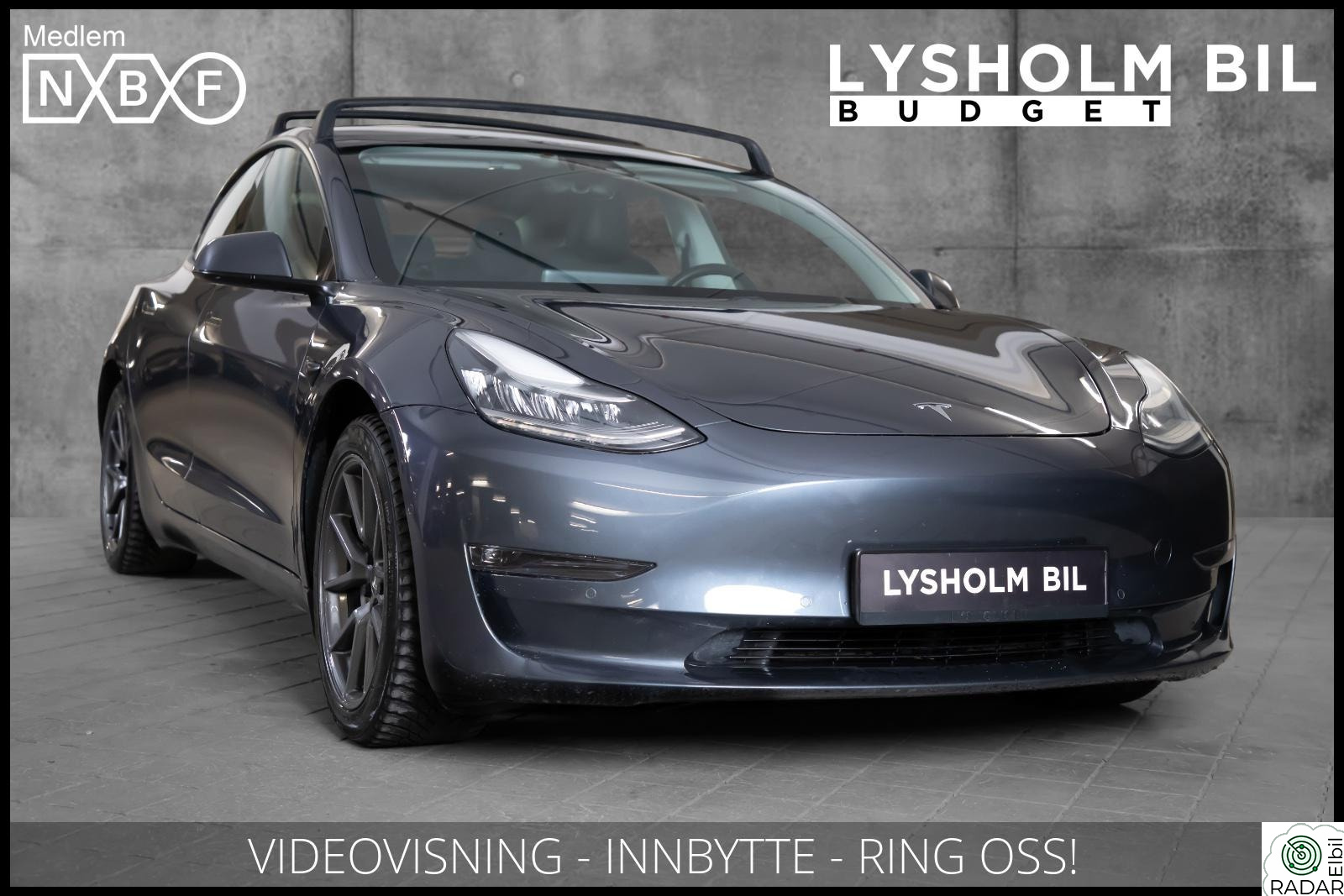 TESLA Model 3 Long Range 4WD/Premium/Autopilot/Skinn/Hengerfeste