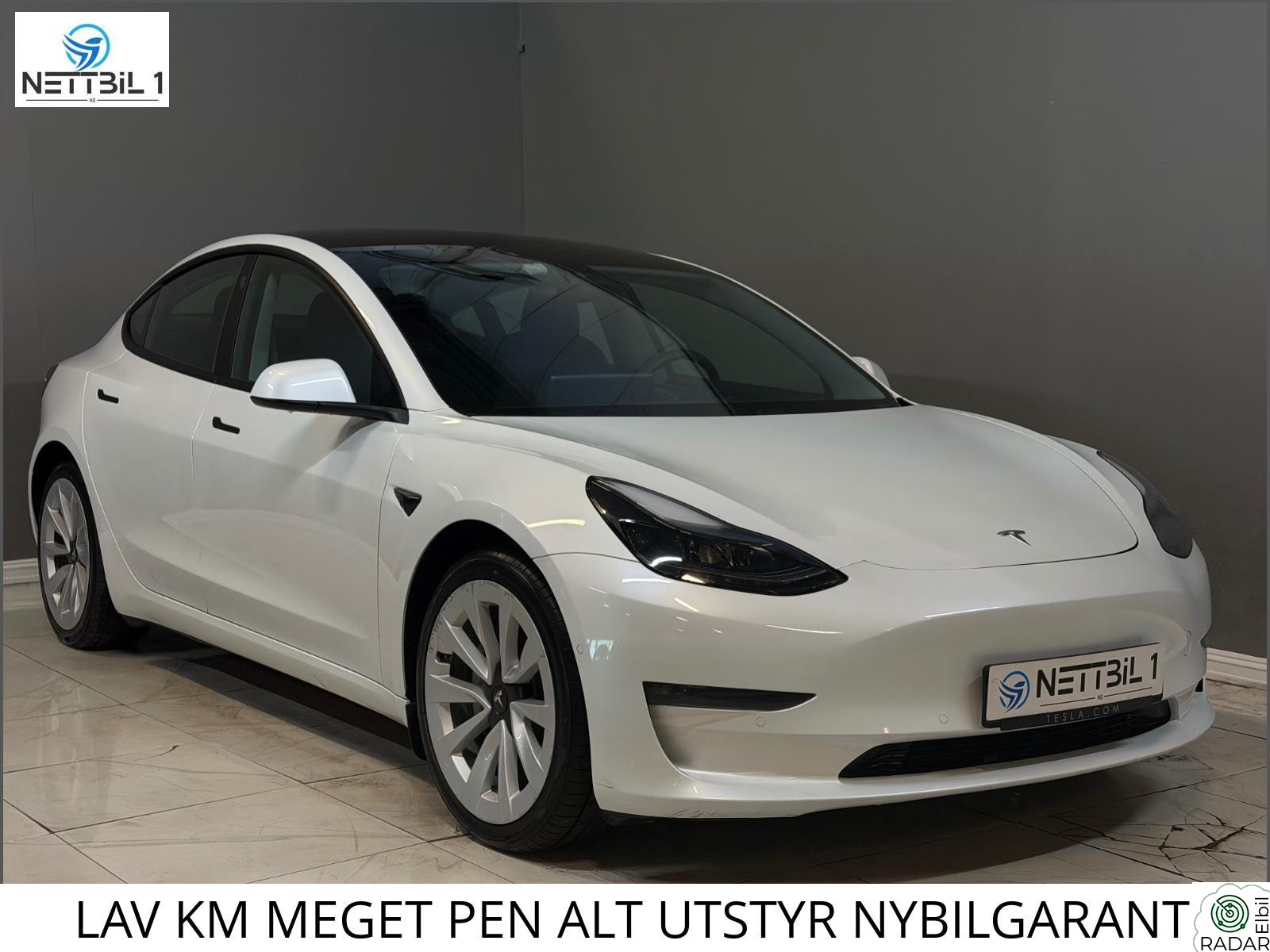 TESLA Model 3 LAV KM MEGET PEN ALT UTSTYR NYBILGARANTI