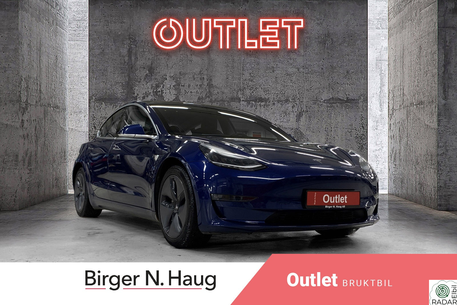 TESLA Model 3 Long Range AWD Outlet APP Forvarming Autopilot Kamera++