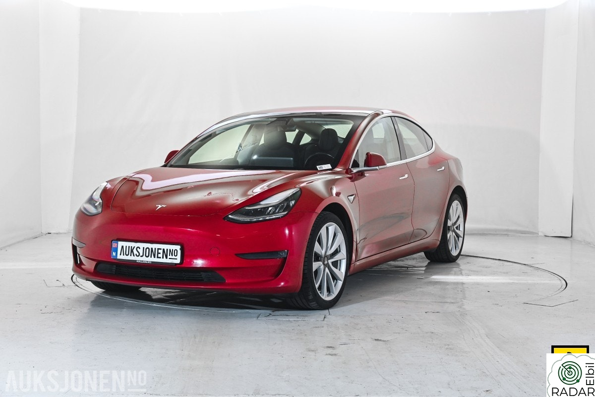 TESLA Model 3 LRDM AWD PANORAMA PREMIUM LYD & INTERIØR