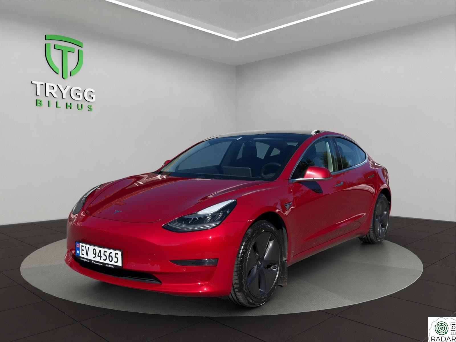TESLA Model 3 Long range AWD / Garantiutløpstest / Nye Dekk / Premium