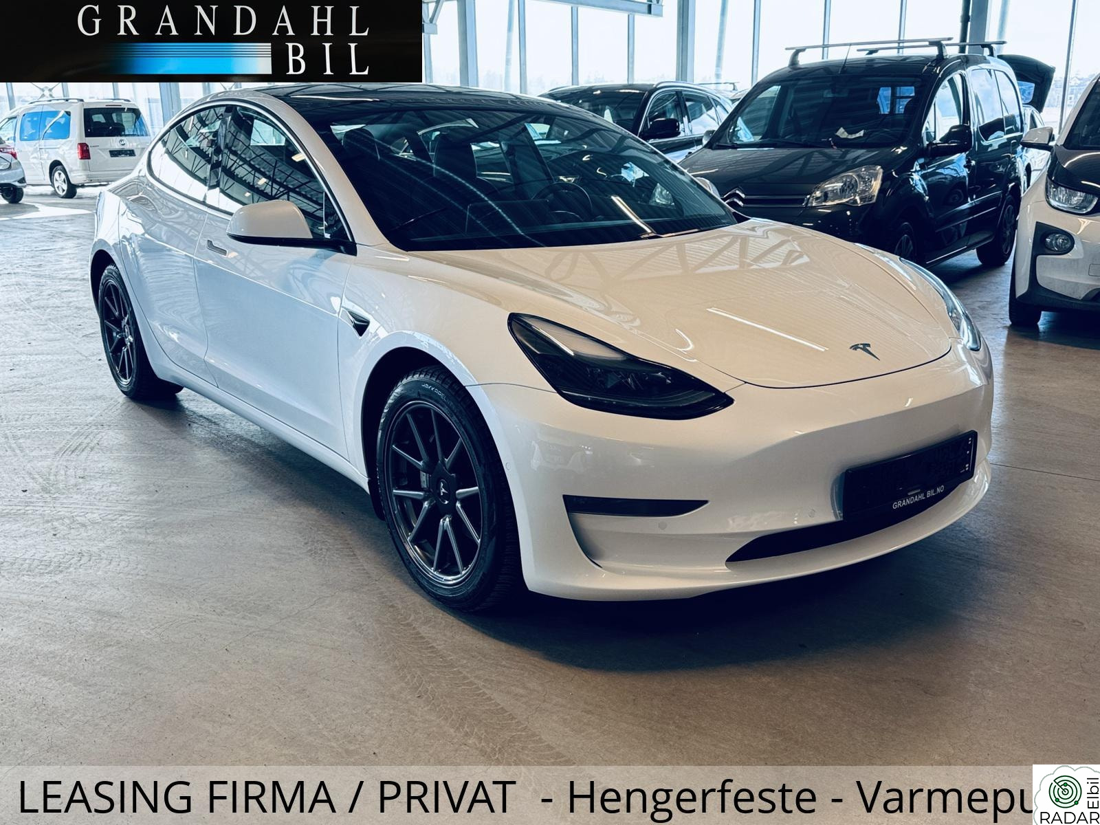 TESLA Model 3 LR - 4WD - Varmepumpe - Hengerfeste - LEASING