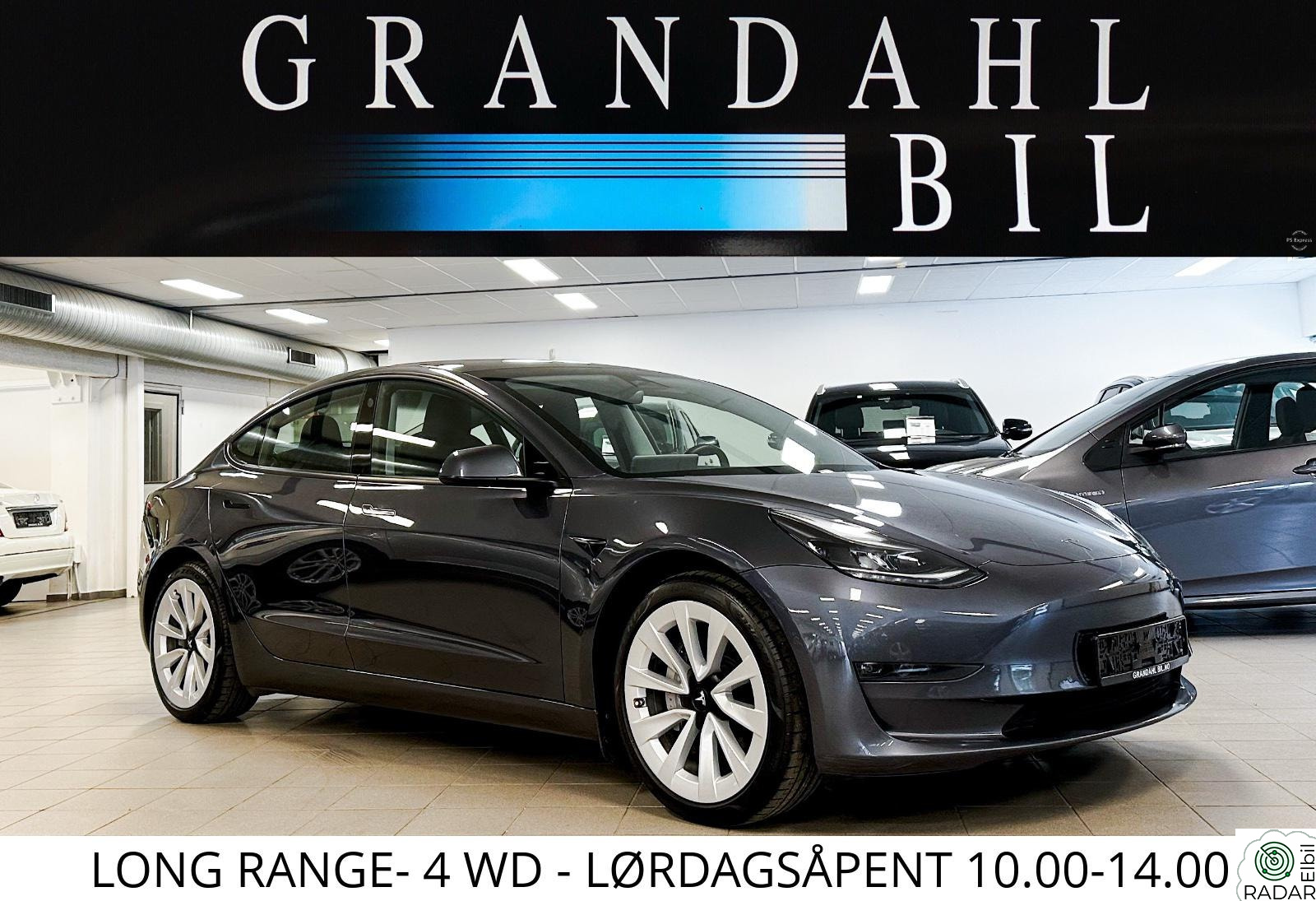 TESLA Model 3 LR DM 4WD AUT.GIR SKINN AUTOPILOT - LEVERES MED NY EU