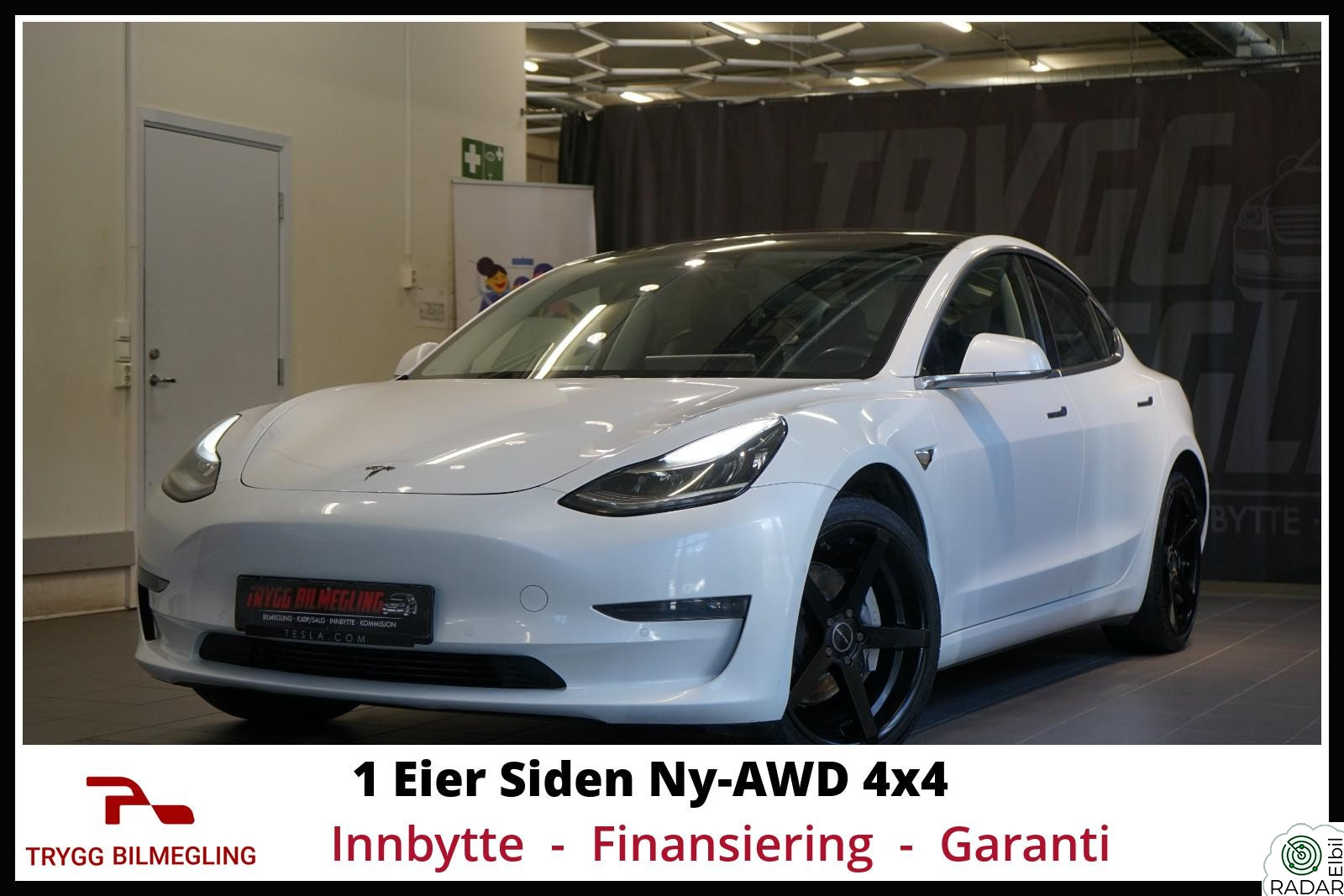 TESLA Model 3 LONG RANGE AWD UTGAVE-EU GODKJENT-KLAR FOR LEVERING++++