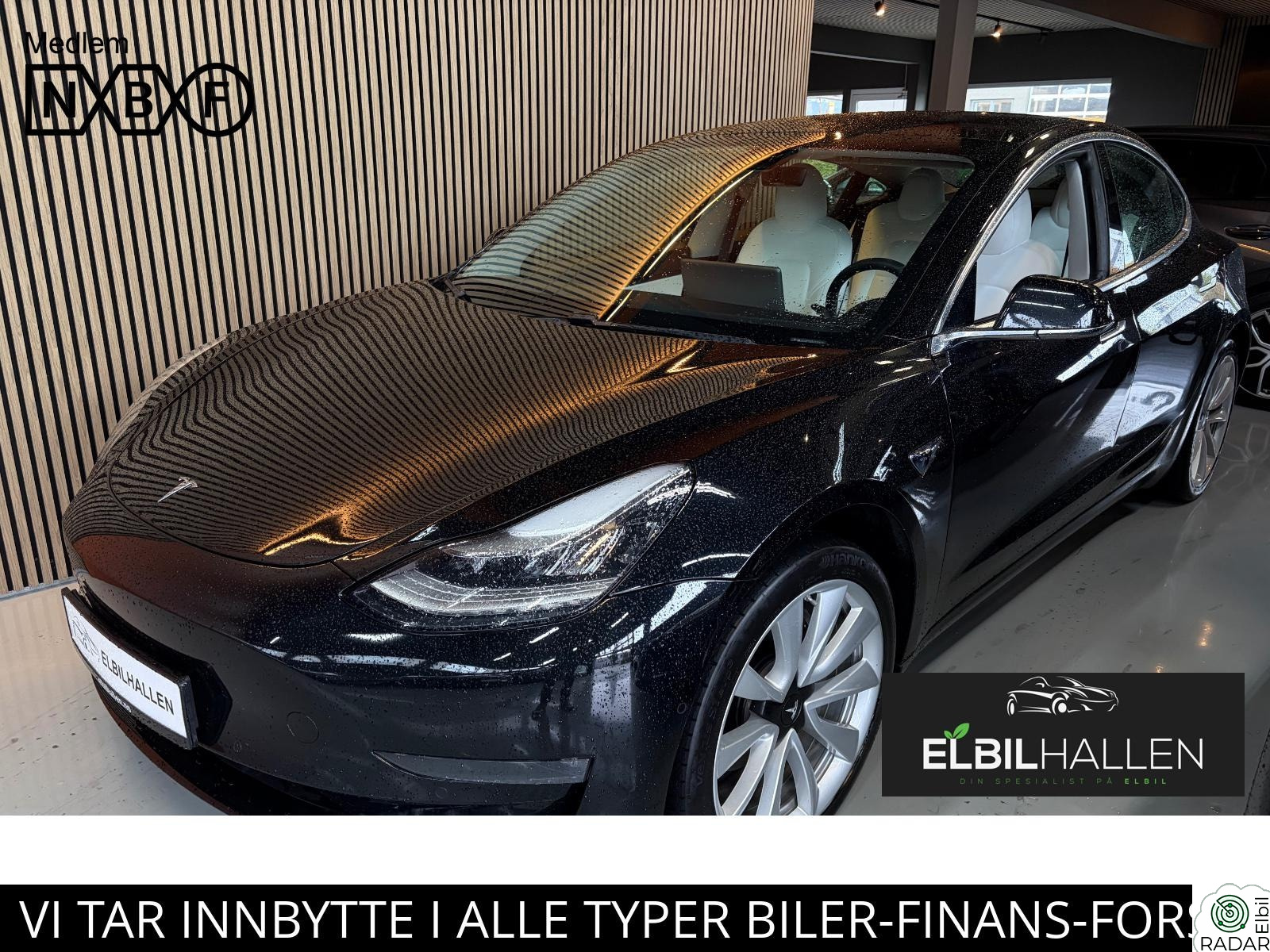 TESLA Model 3 LONG RANGE/AWD/AP/HVITT PREMIUM INT/EU OK TIL JUNI 2028