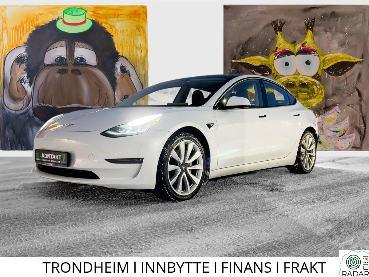TESLA Model 3 LONG RANGE l KROK l SKINN l AP l 19" SOMMER OG VINTER