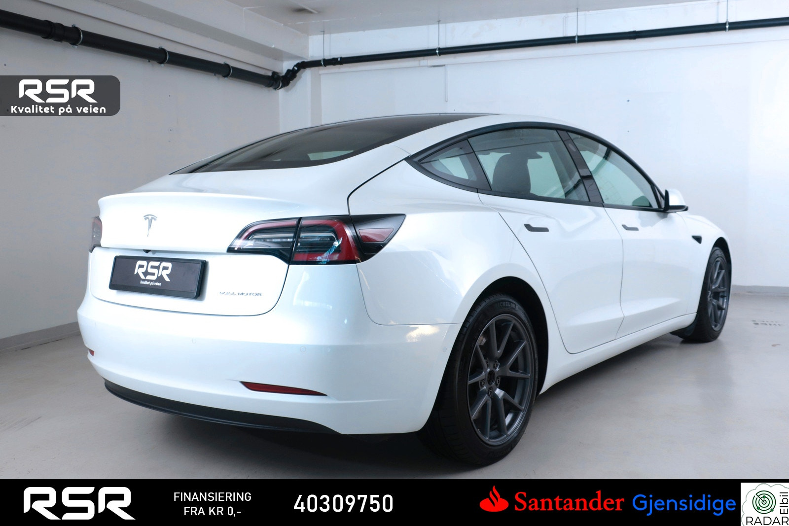 TESLA Model 3 Long Range AWD - Hengerfeste  - innbytte - finans