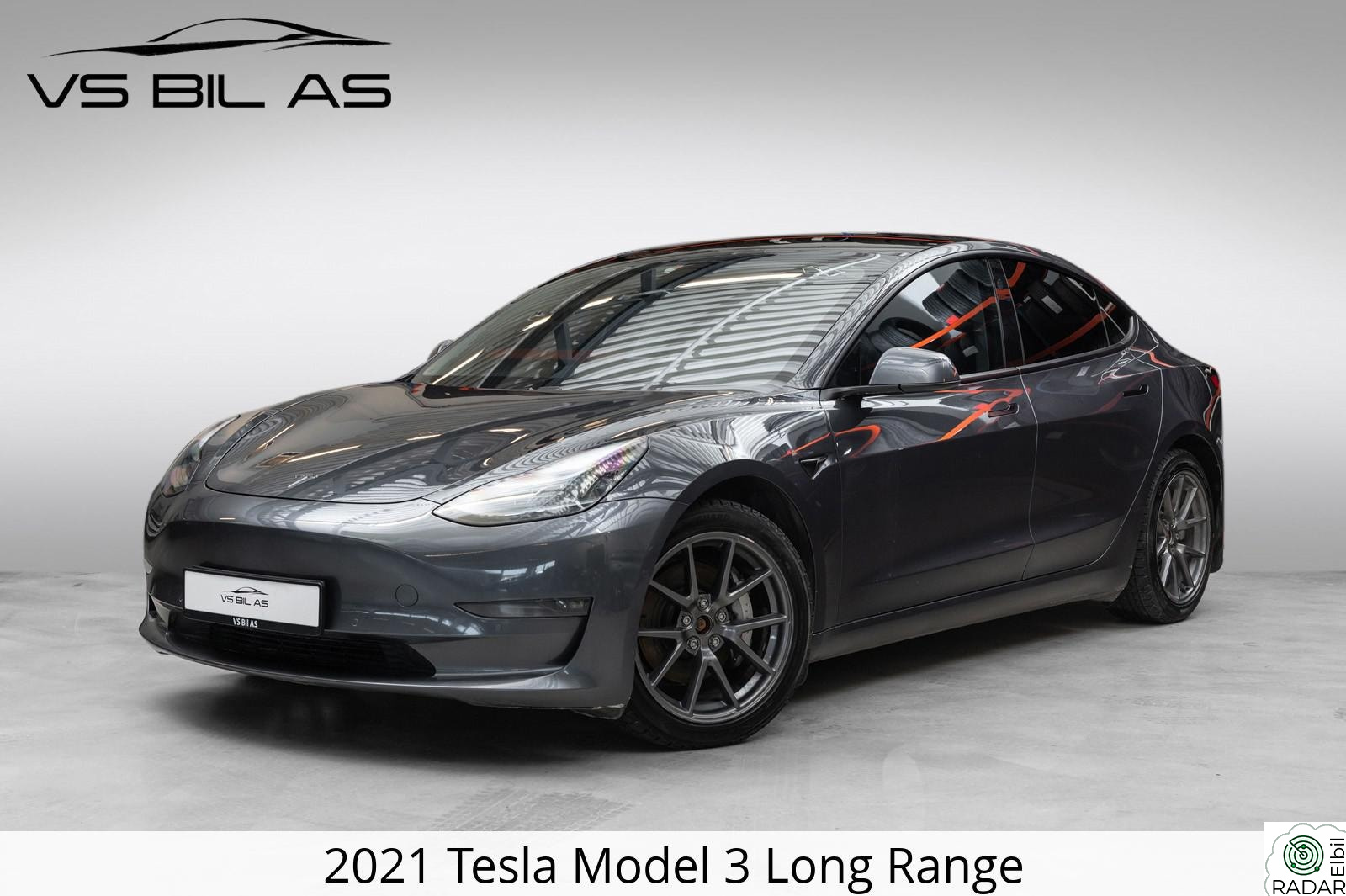 TESLA Model 3 LR/614km/AP/Skinn/Vinterpakke/Premium/Matrix/V.Pumpe++
