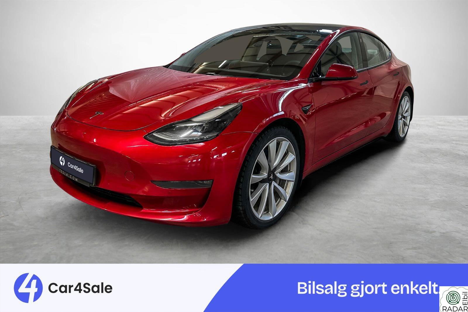 TESLA Model 3 LR AWD 614km / 1 eier / Garanti / Hengerfeste / AP