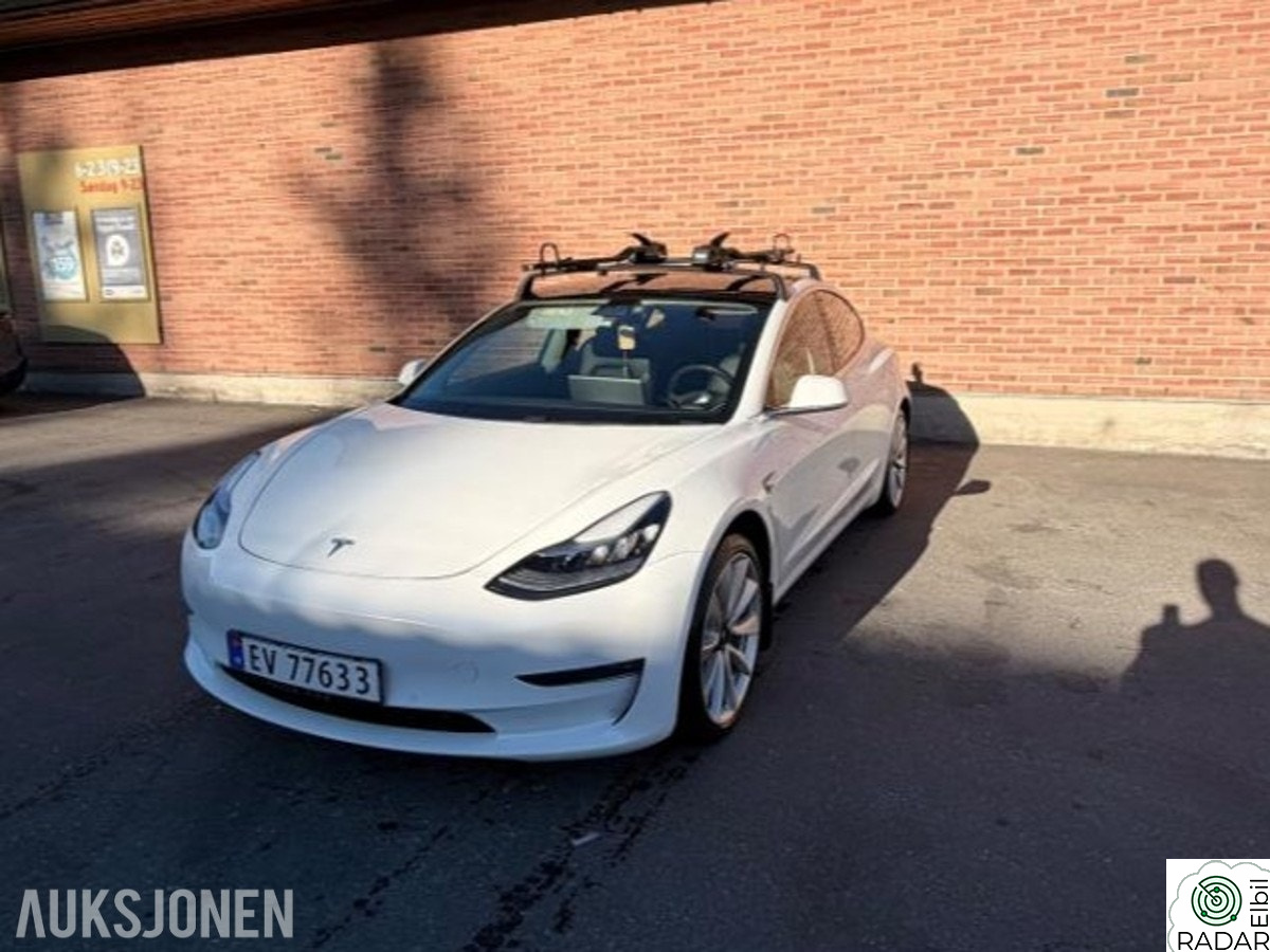 TESLA Model 3 Longrange AWD, Automat, Cruisekontroll, Ryggekamera, Sk