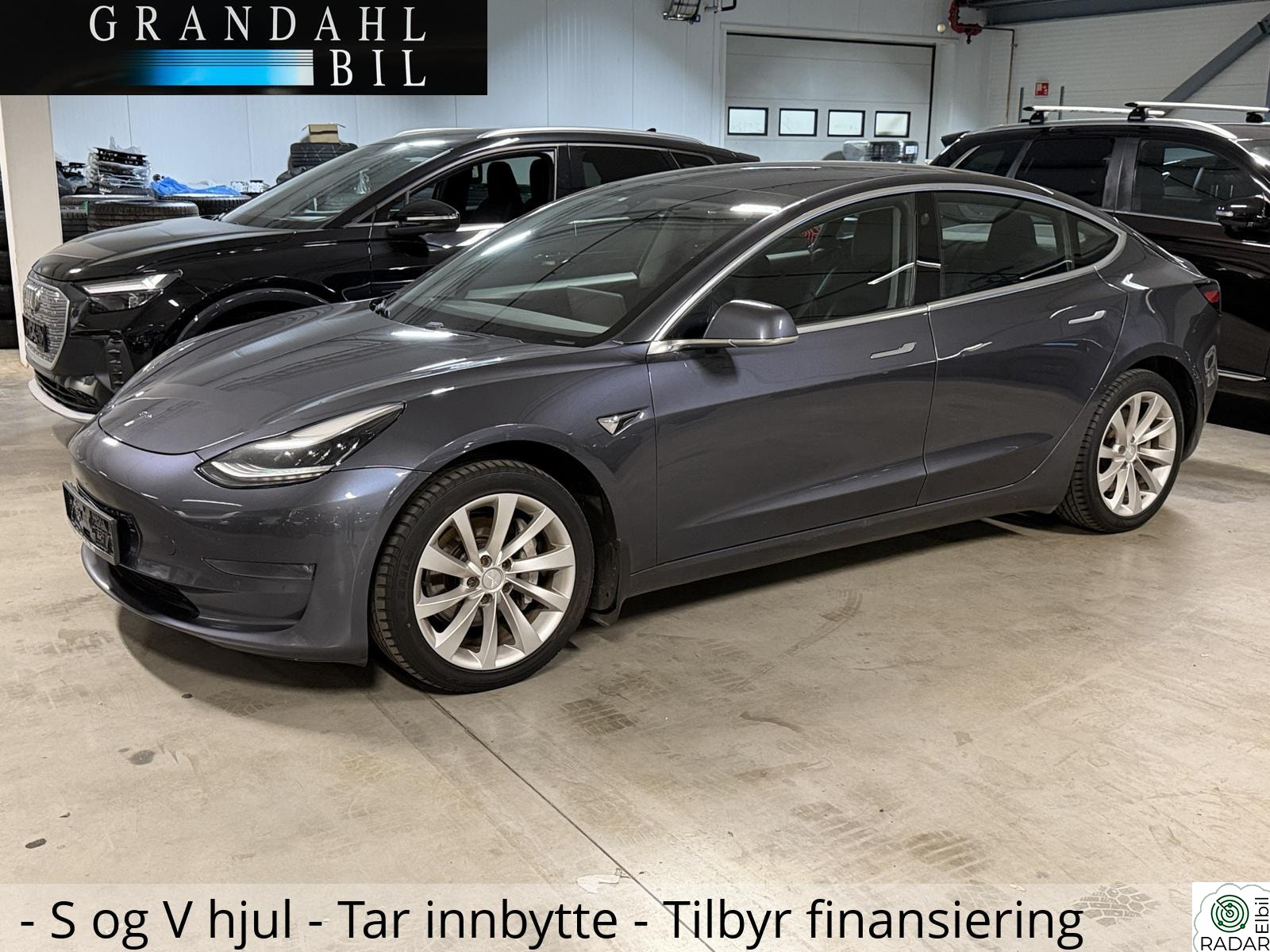 TESLA Model 3 LONG RANGE- 4WD - Skinn - Autopilot - Tar innbytte