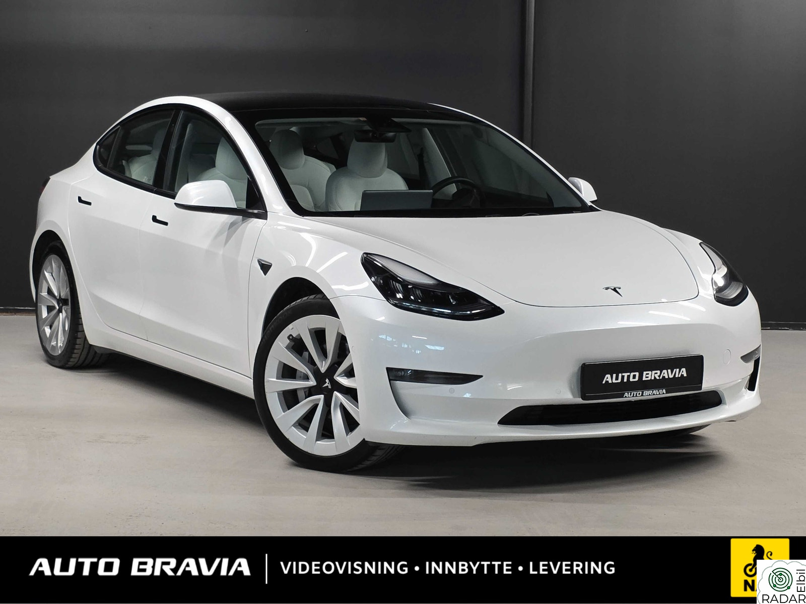 TESLA Model 3 LONG RANGE/AWD/580KM/VARMEPUMPE/ACC/AP/KROK/NAF TEST++