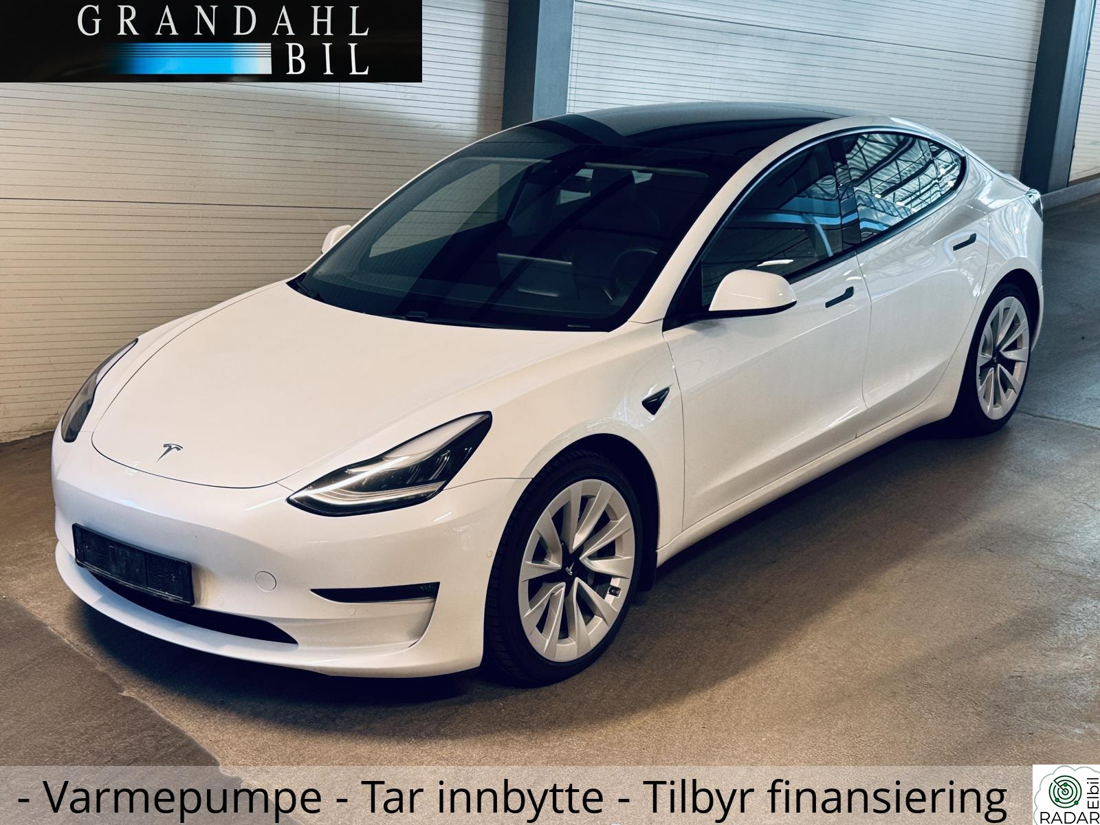 TESLA Model 3 LR - 4WD - Varmepumpe - Hengerfeste - LEASING