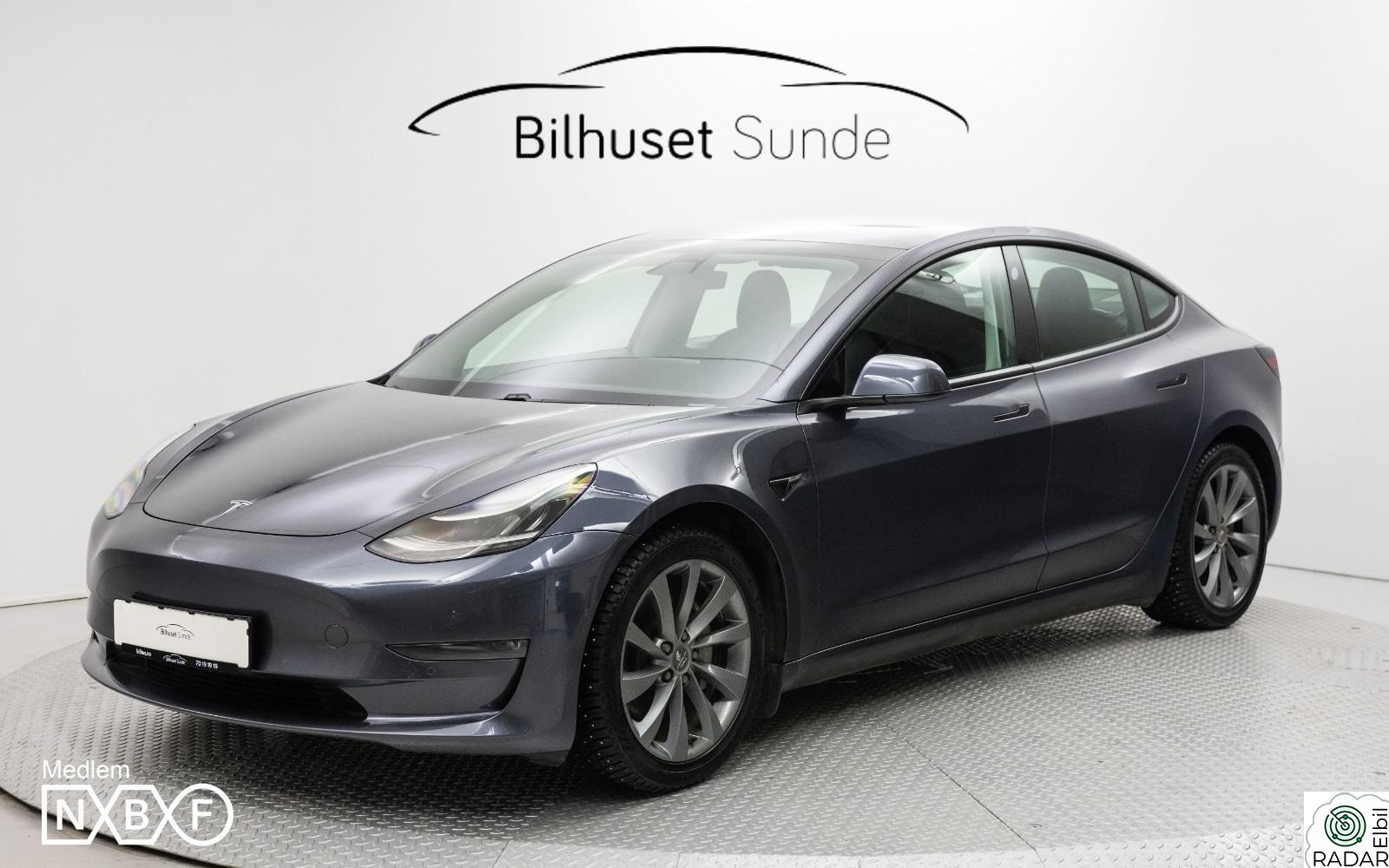 TESLA Model 3 Long Range AWD Premium,Krok,Pano,Skinn,ACC++