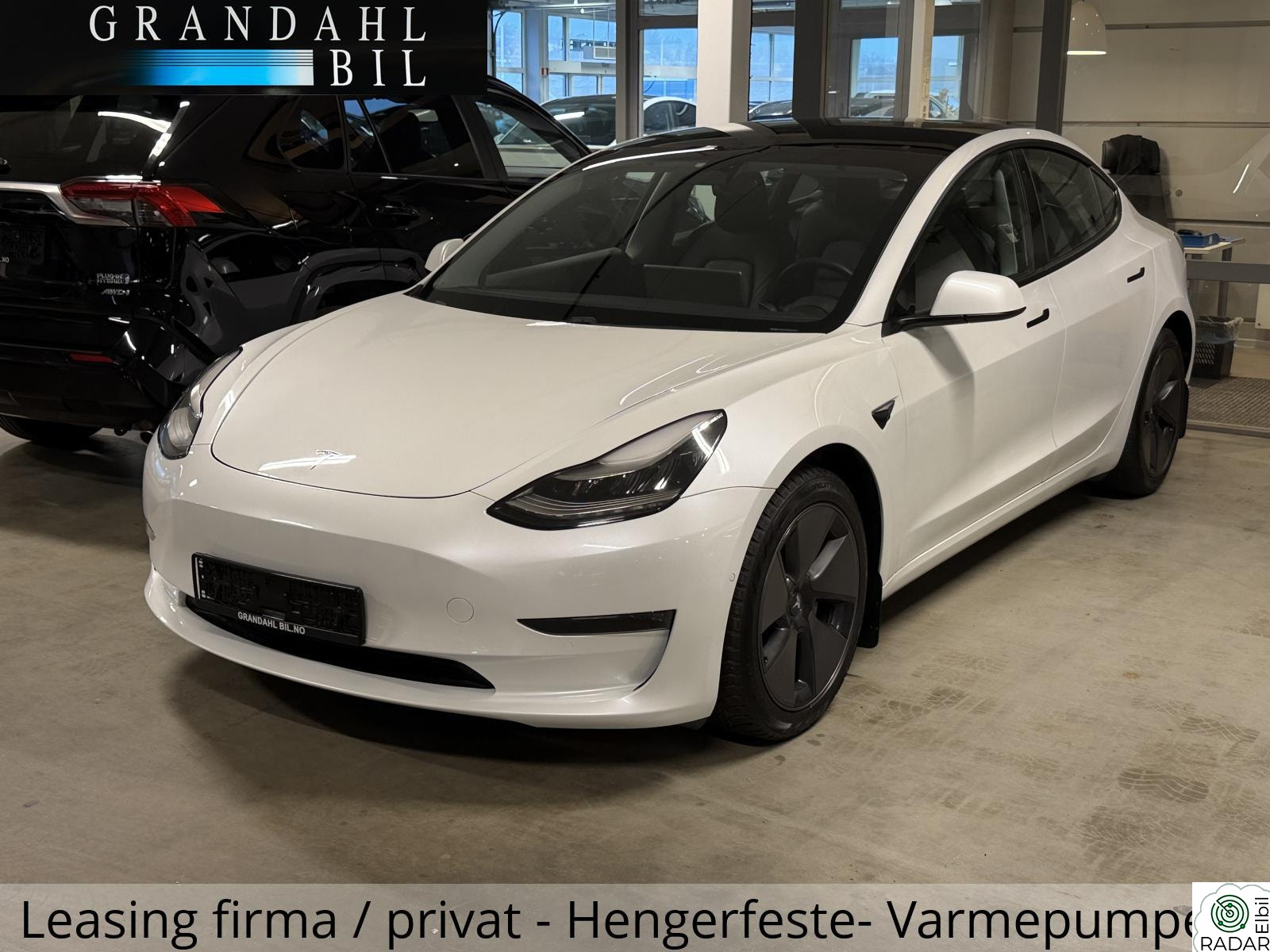 TESLA Model 3 LR - 4WD - Varmepumpe - Skinn - Hengerfeste