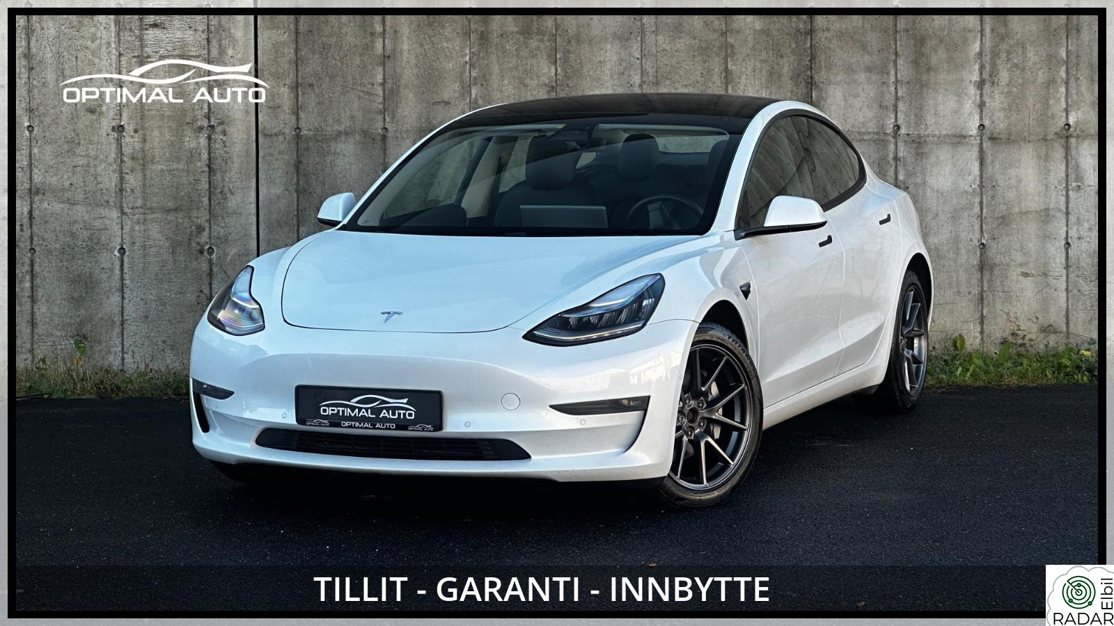 TESLA Model 3 AWD Long Range 580 Km/Skinn/EU2026/Varmepumpe/R.kam/++