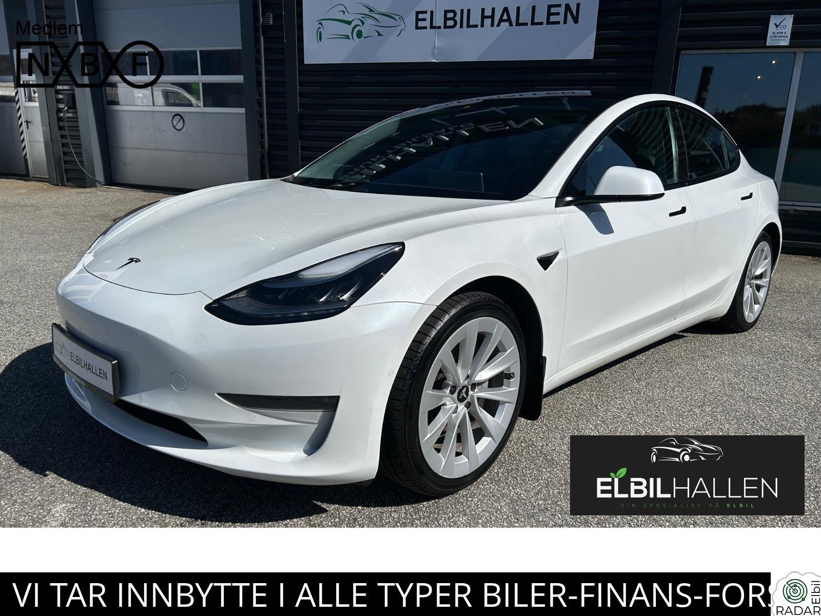 TESLA Model 3 LR/AWD/FACELIFT/AUTOPILOT/PANO/V.PUMPE/19" HJUL/NETFLIX