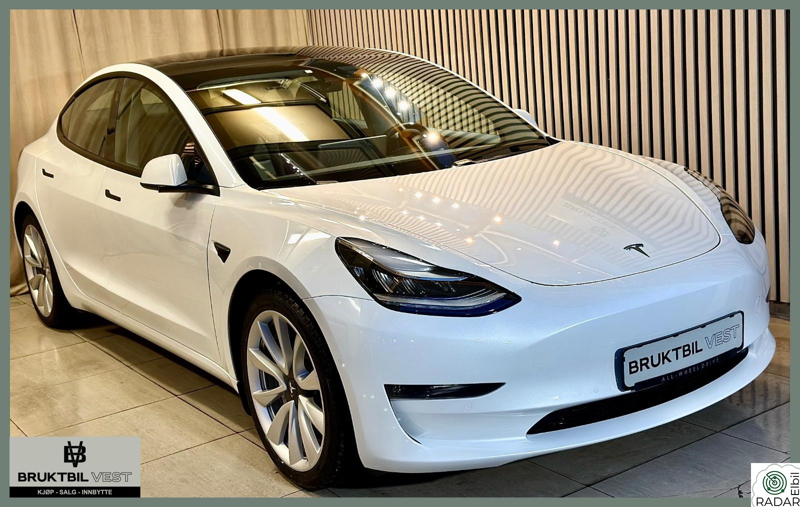 TESLA Model 3 AWD Long Range / Facelift / 1-eier / Ny Eu / H.feste /