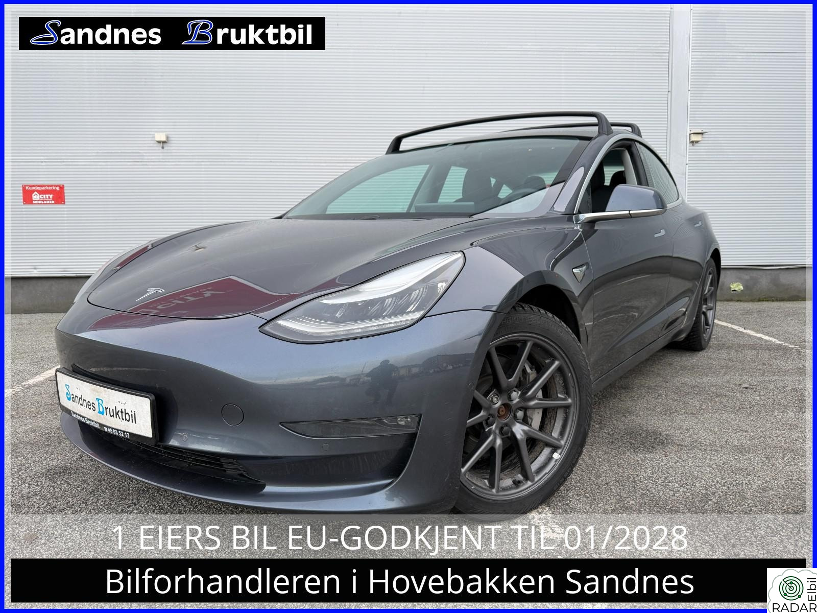 TESLA Model 3 LR 4X4 SKINN,AUTOPILOT,TLF,DAB+,VARME SETER BAK,PANO