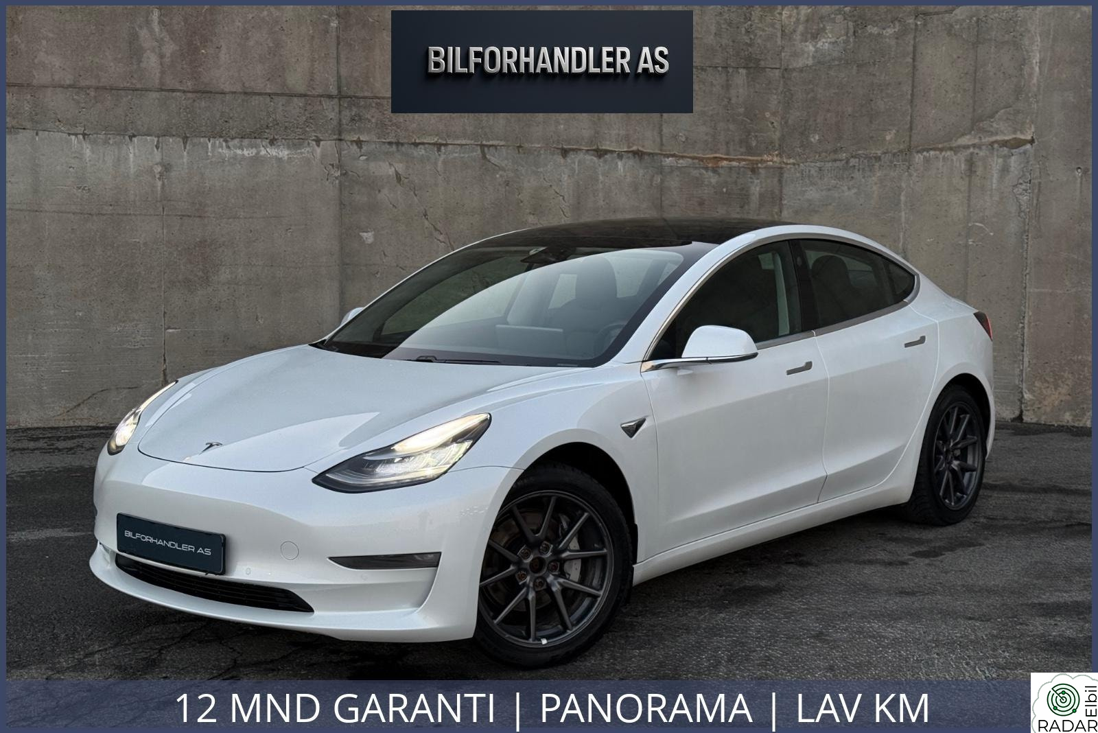 TESLA Model 3 12 MND GARANTI | PANORAMA | LAV KM