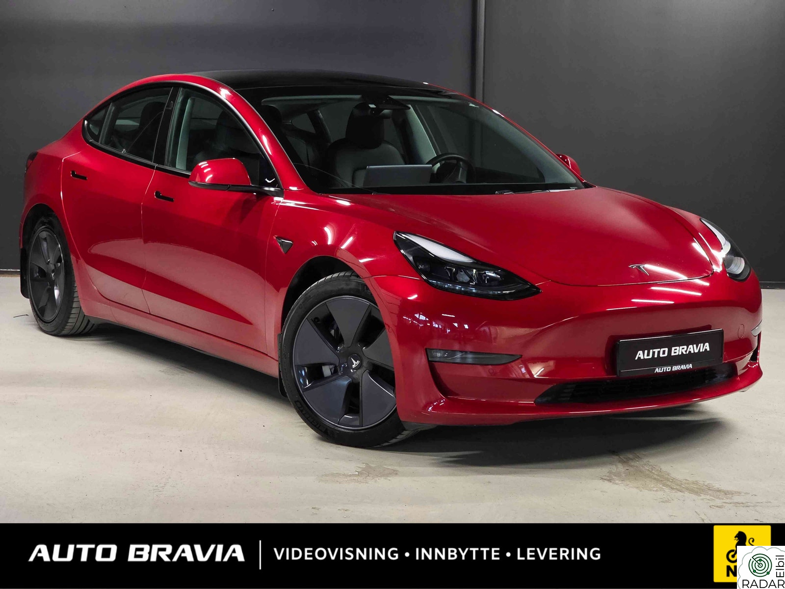 TESLA Model 3 LONG RANGE/DUAL MOTOR/614KM/KROK/AP/RATTVARME/NAF TEST+
