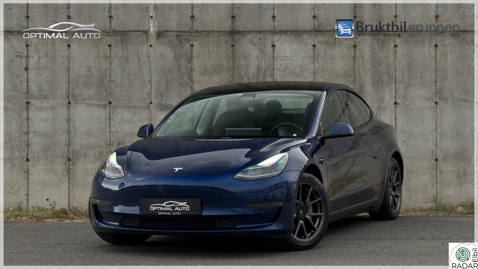 TESLA Model 3 AWD Long Range 580 Km/Skinn/EU2027/Varmepumpe/R.kam/++