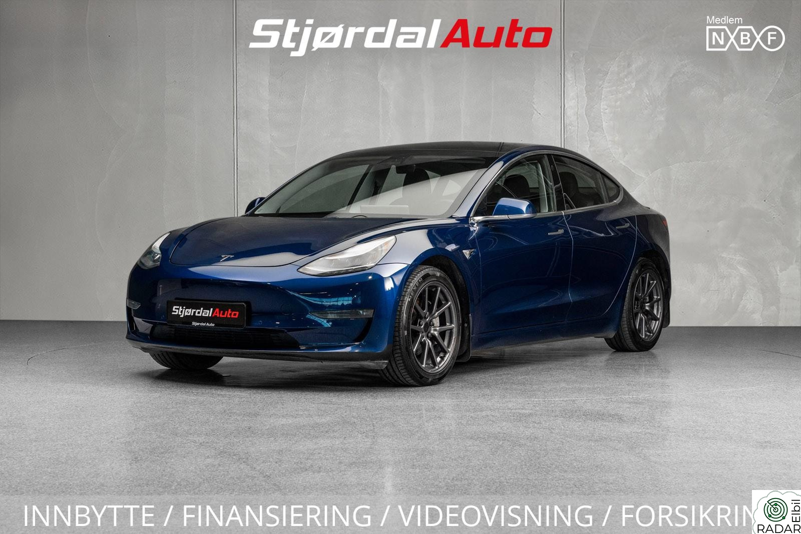 TESLA Model 3 LR AWD 560WLTP/KROK/LED/A.PILOT/NAVI/NORSK/SKINN/PANO