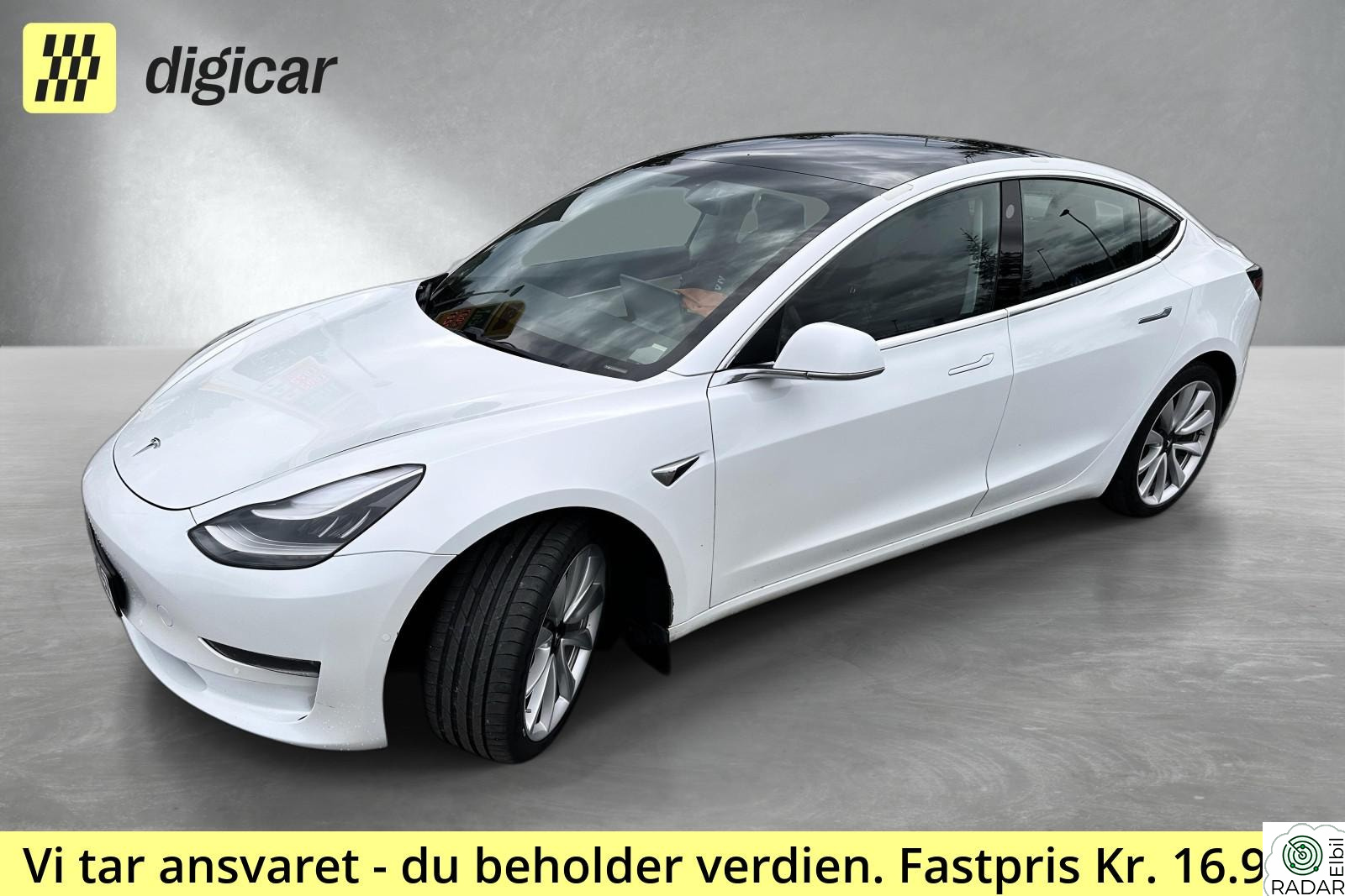 TESLA Model 3 LR AWD / Autopilot / Hengerfeste / Premium-interiør /++