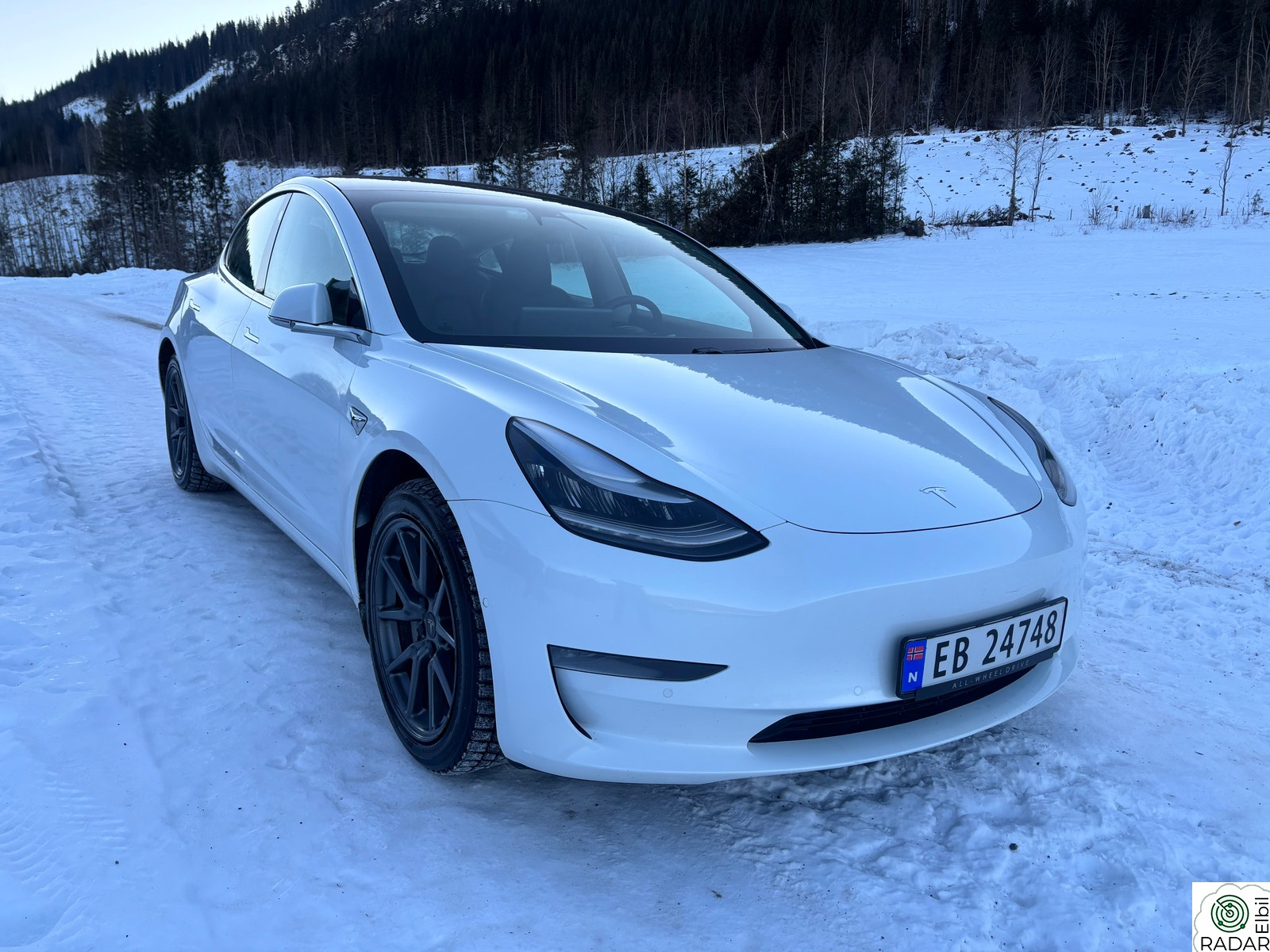 TESLA Model 3 Long Range AWD - full FSD/Autopilot - hengerfeste - 19”