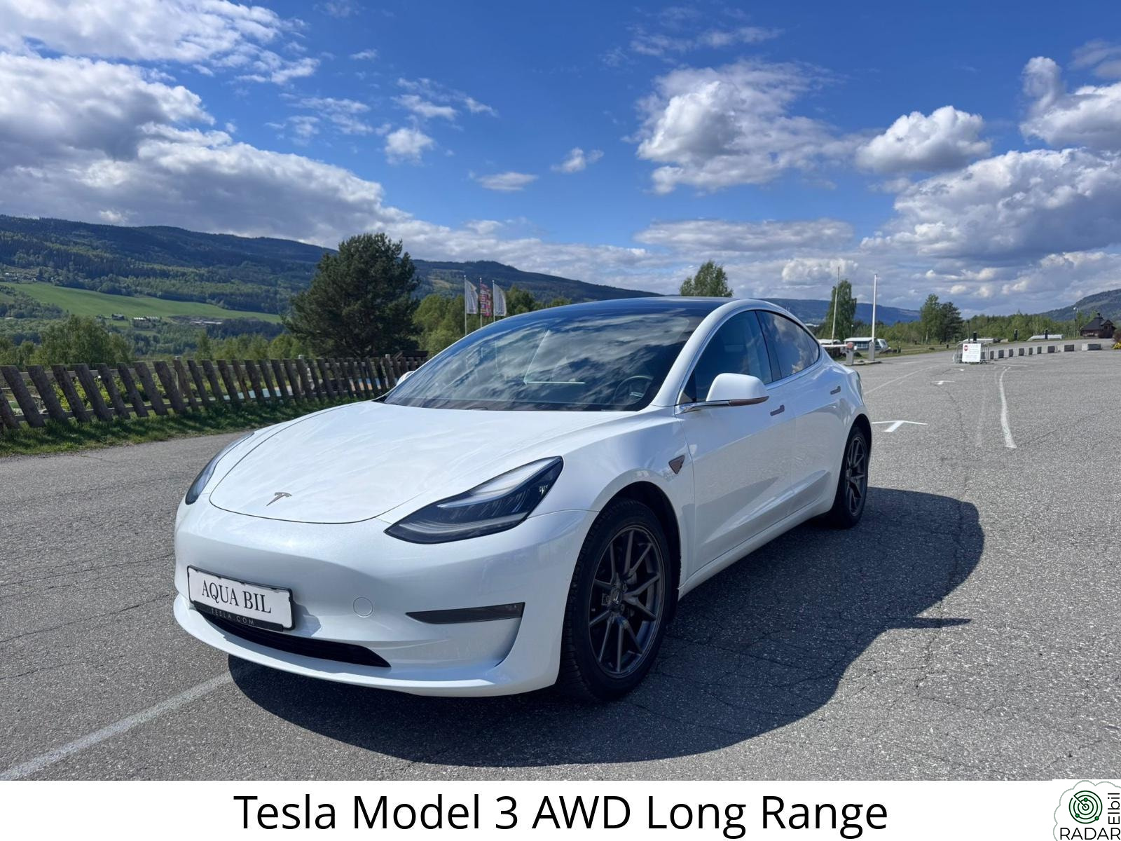 TESLA Model 3 AWD Long Range | Skinn | AP | H.Feste | Panoramatak |