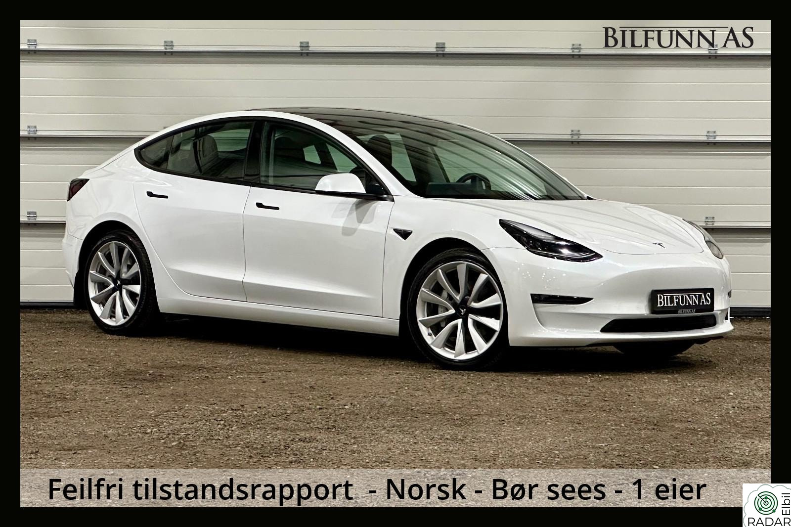 TESLA Model 3 Long Range, 4x4. AP, Premium Lyd, Facelift, Varmepumpe