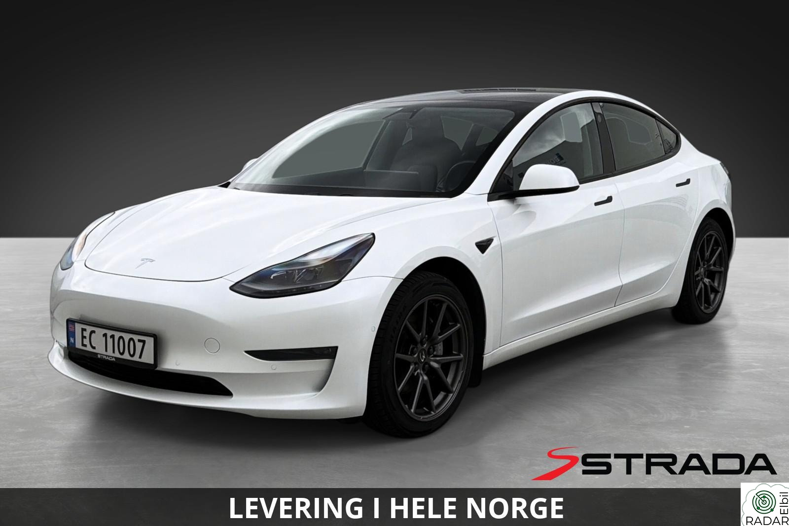 TESLA Model 3 LONG RANGE/AWD/PREMIUM/AP/VARMEPUMPE/GARANTI/580KM