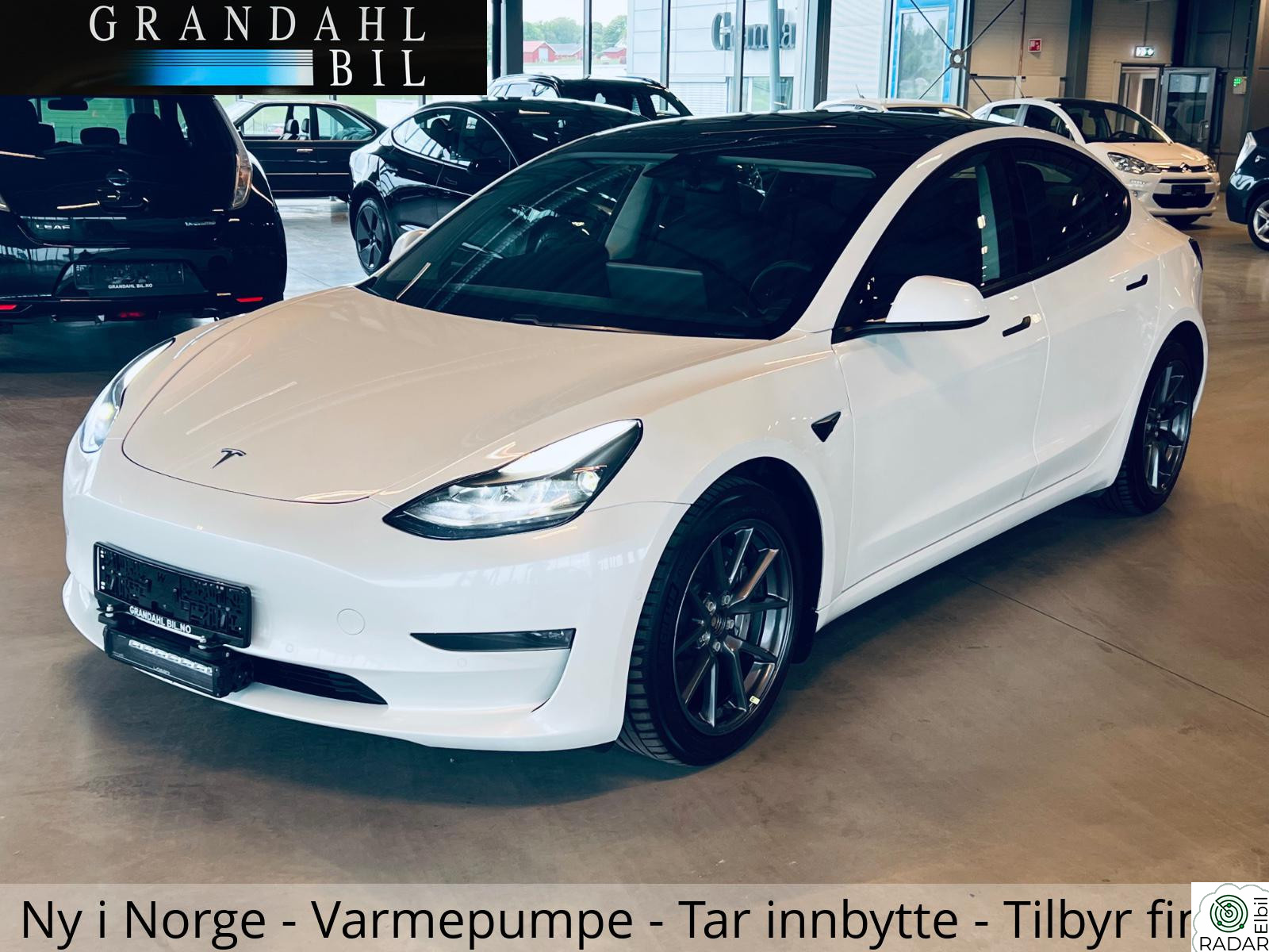 TESLA Model 3 LR - 4WD - Varmepumpe - Autopilot - HENGEREFESTE