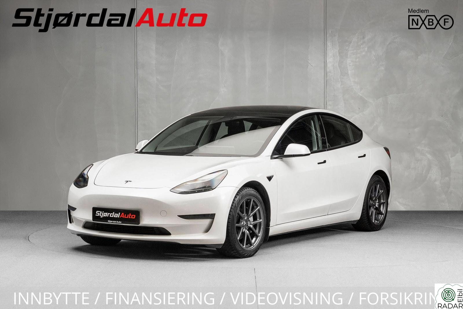TESLA Model 3 LR AWD 580km WLTP NORSKBIL/S+V/NYBILGARANTI