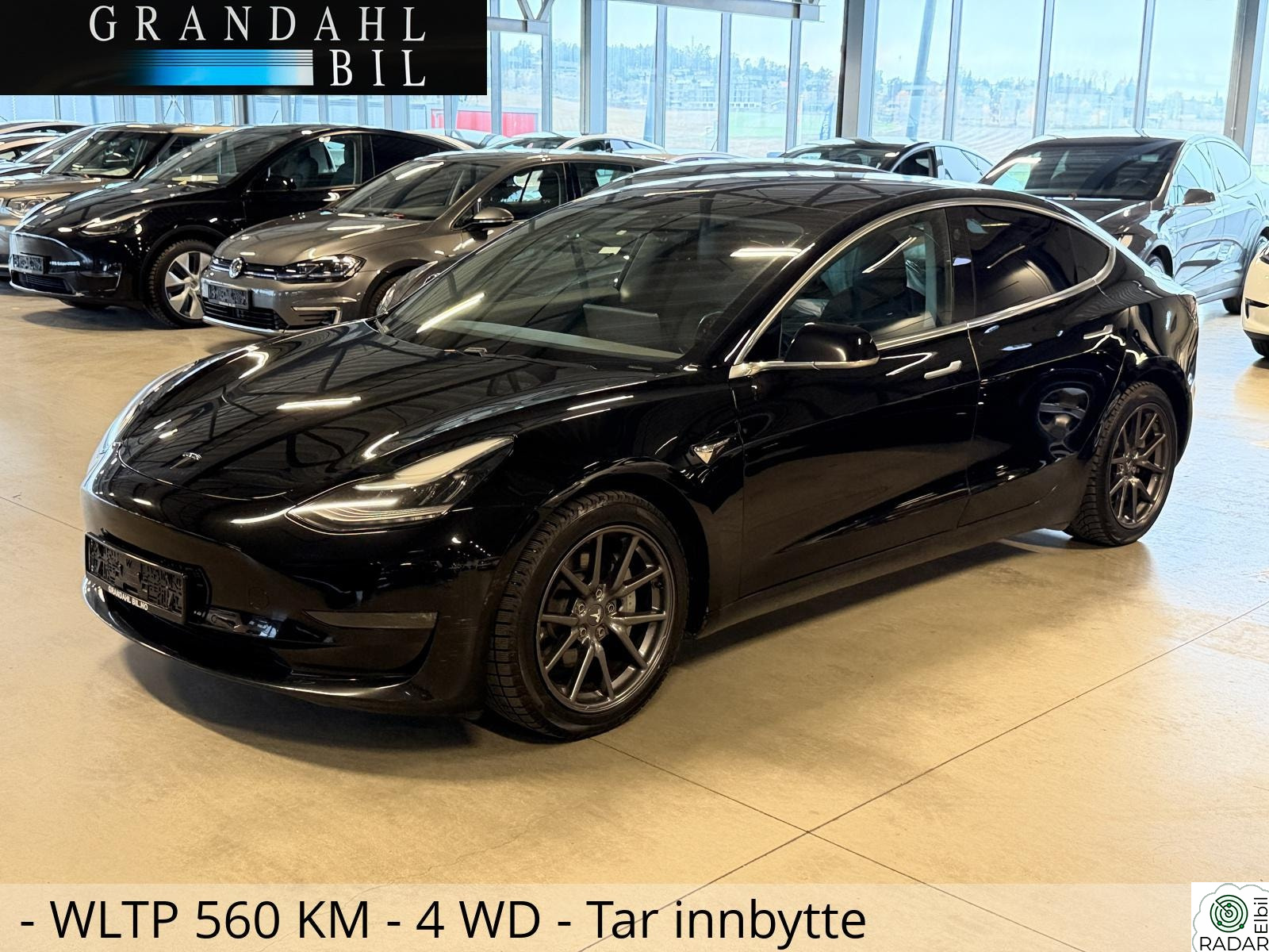 TESLA Model 3 LR - 4 WD - Autopilot - Tar innbytte