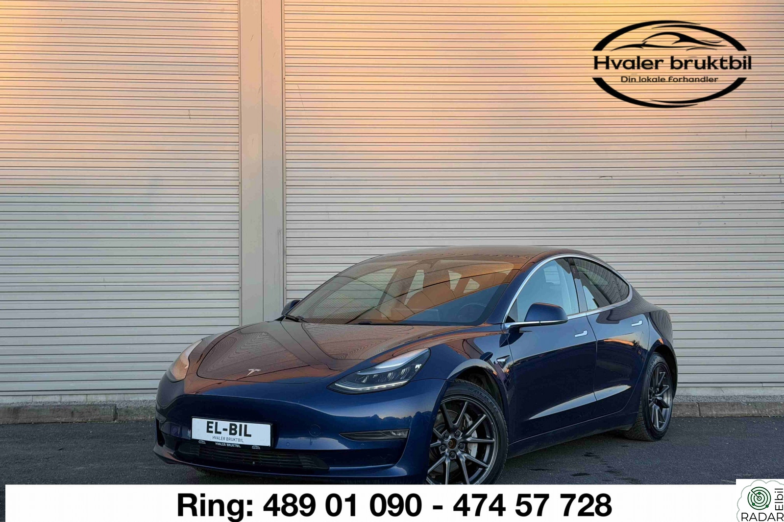 TESLA Model 3 Long Range Firehjulsdrift Automat Garanti El bil